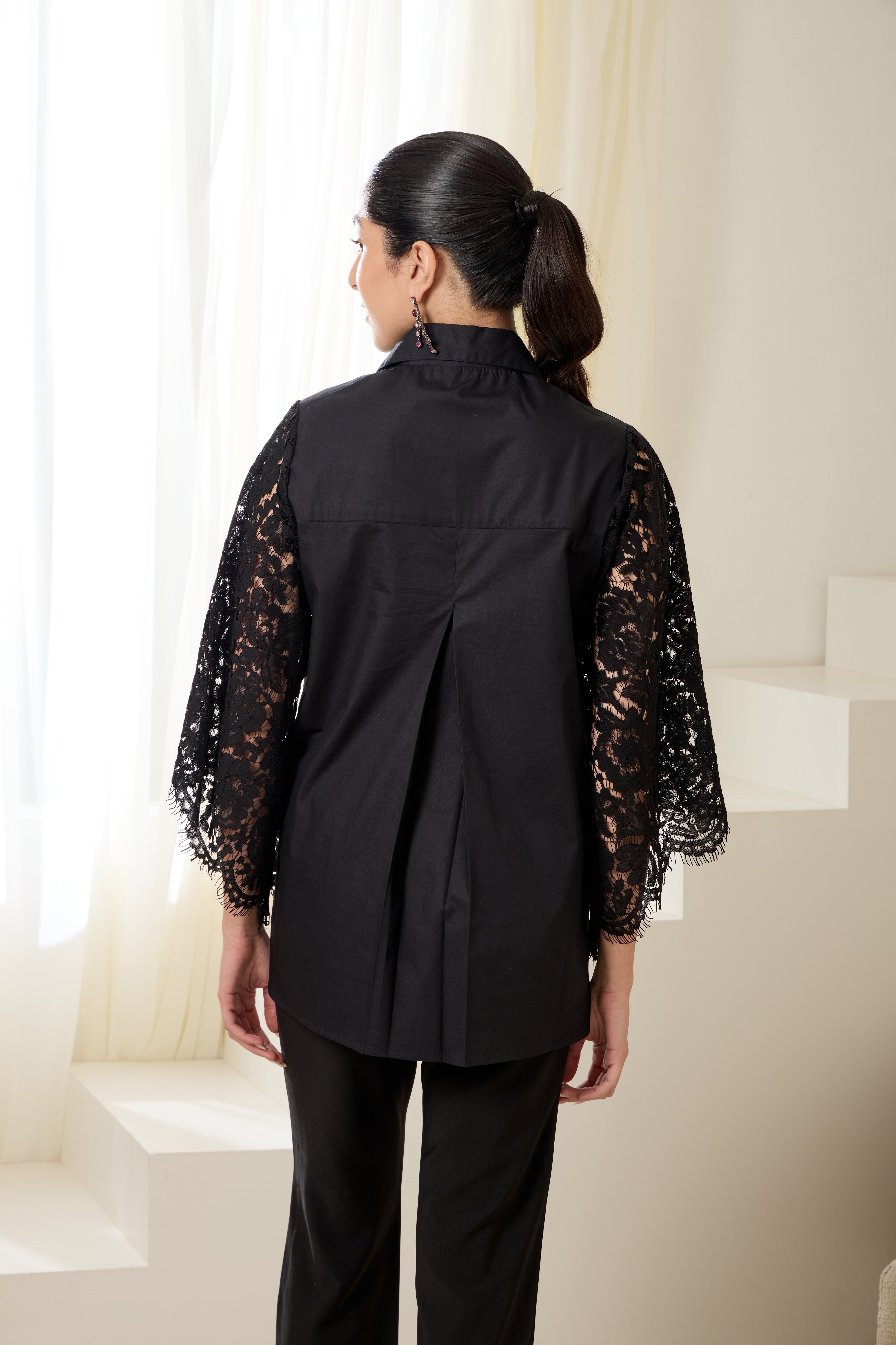 ALICE SEQUINED POPLIN SHIRT
