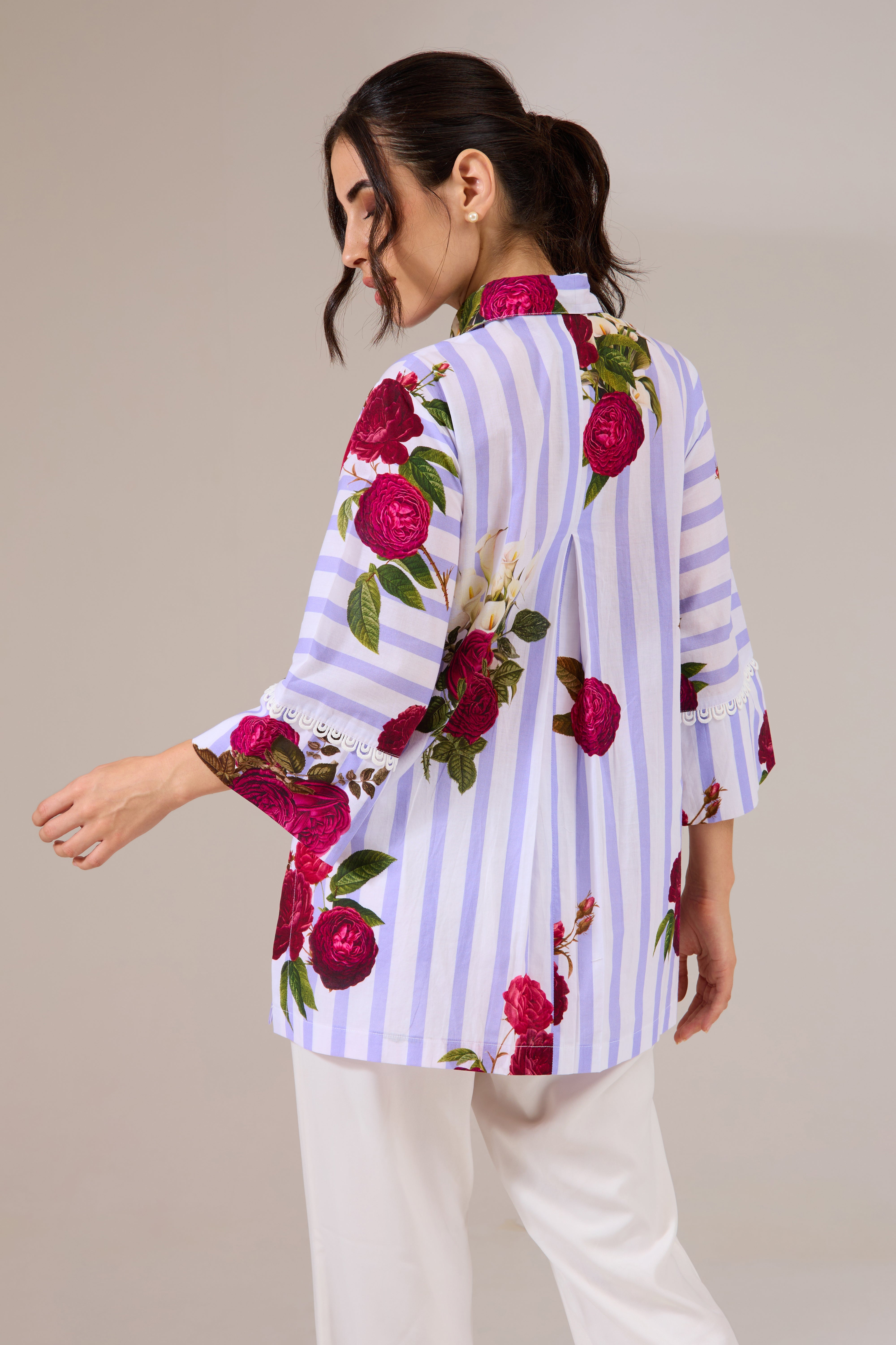 darose printed cotton shirt