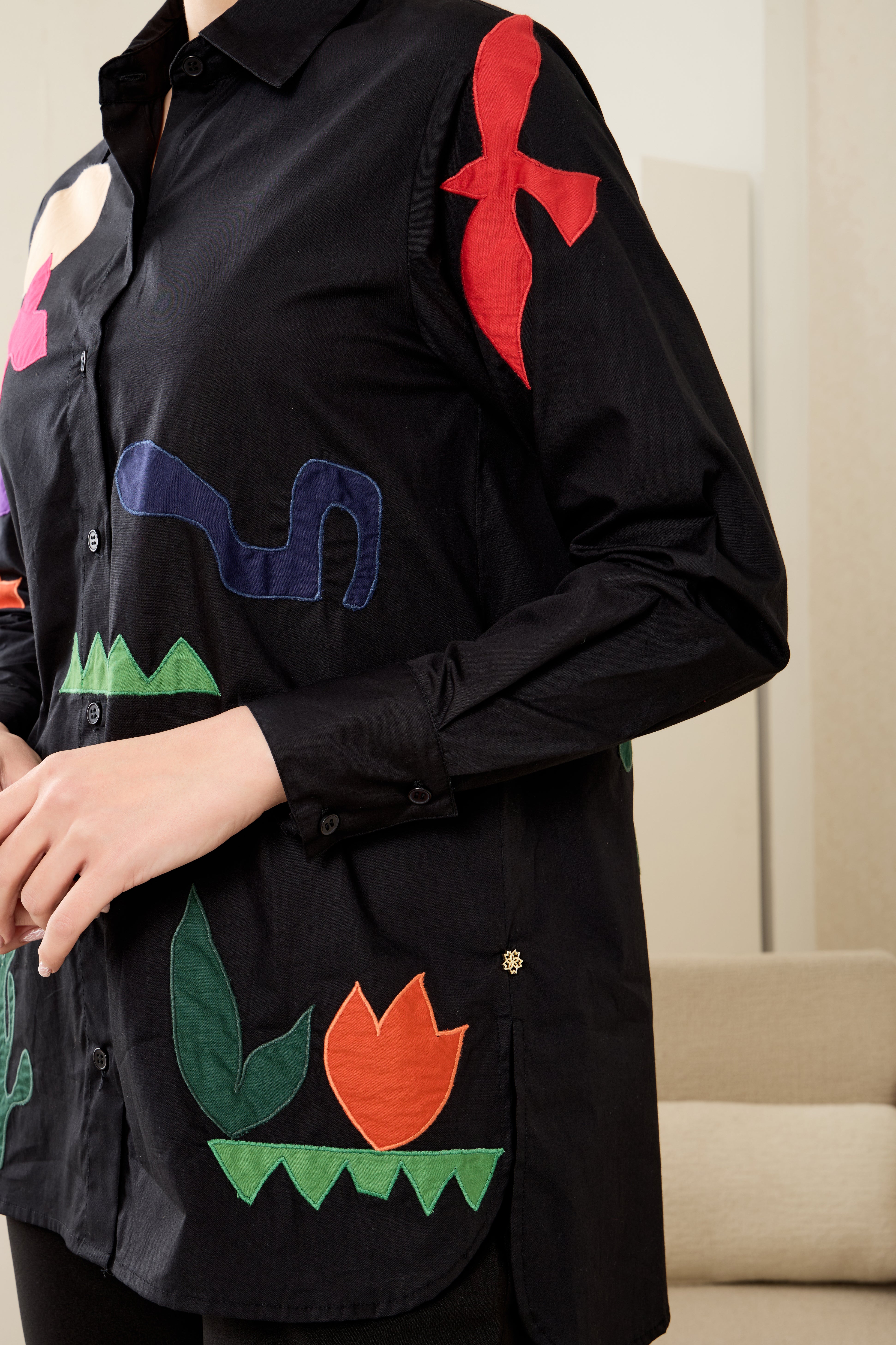 Matisse Applique Poplin Shirt