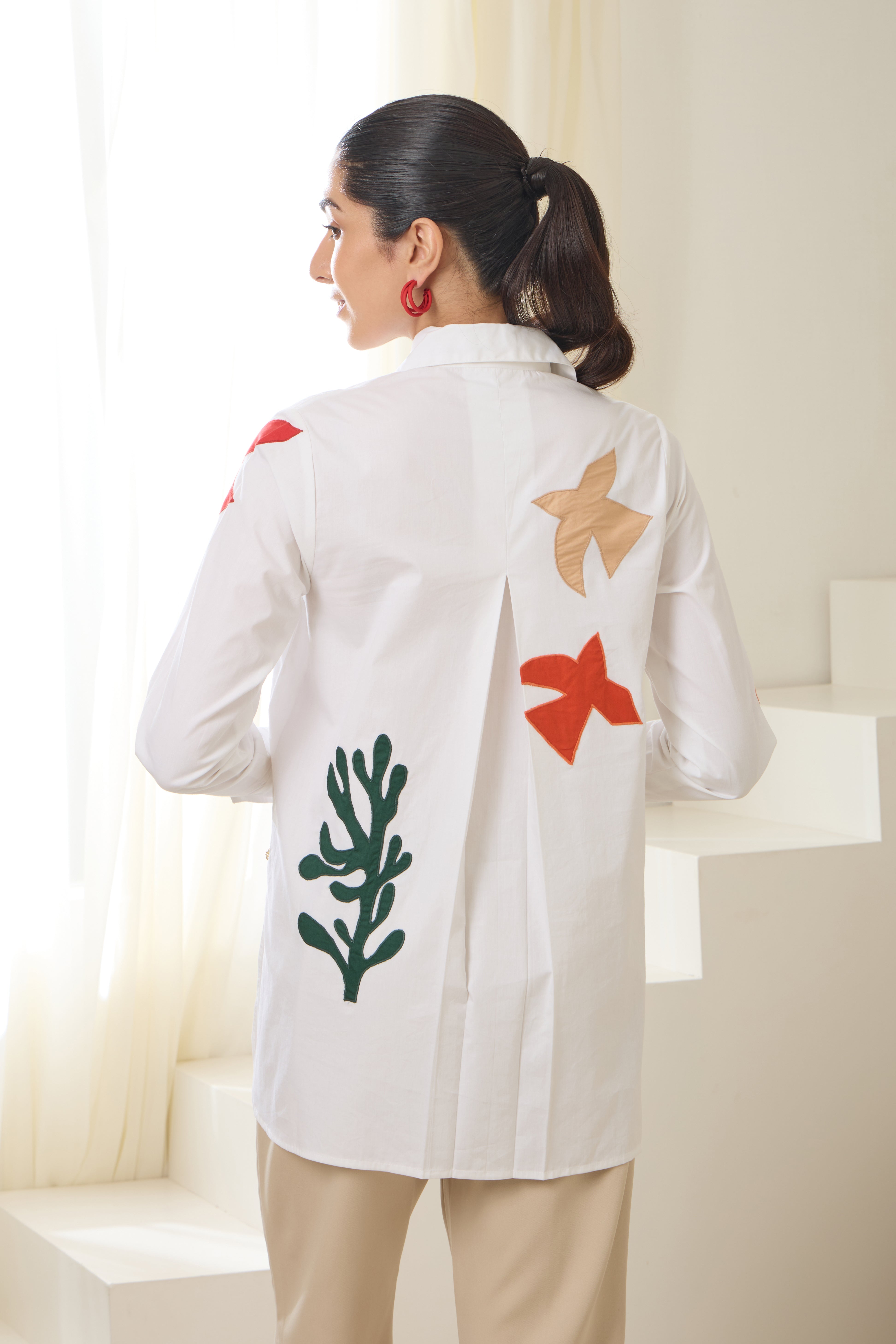 Matisse Applique Poplin Shirt