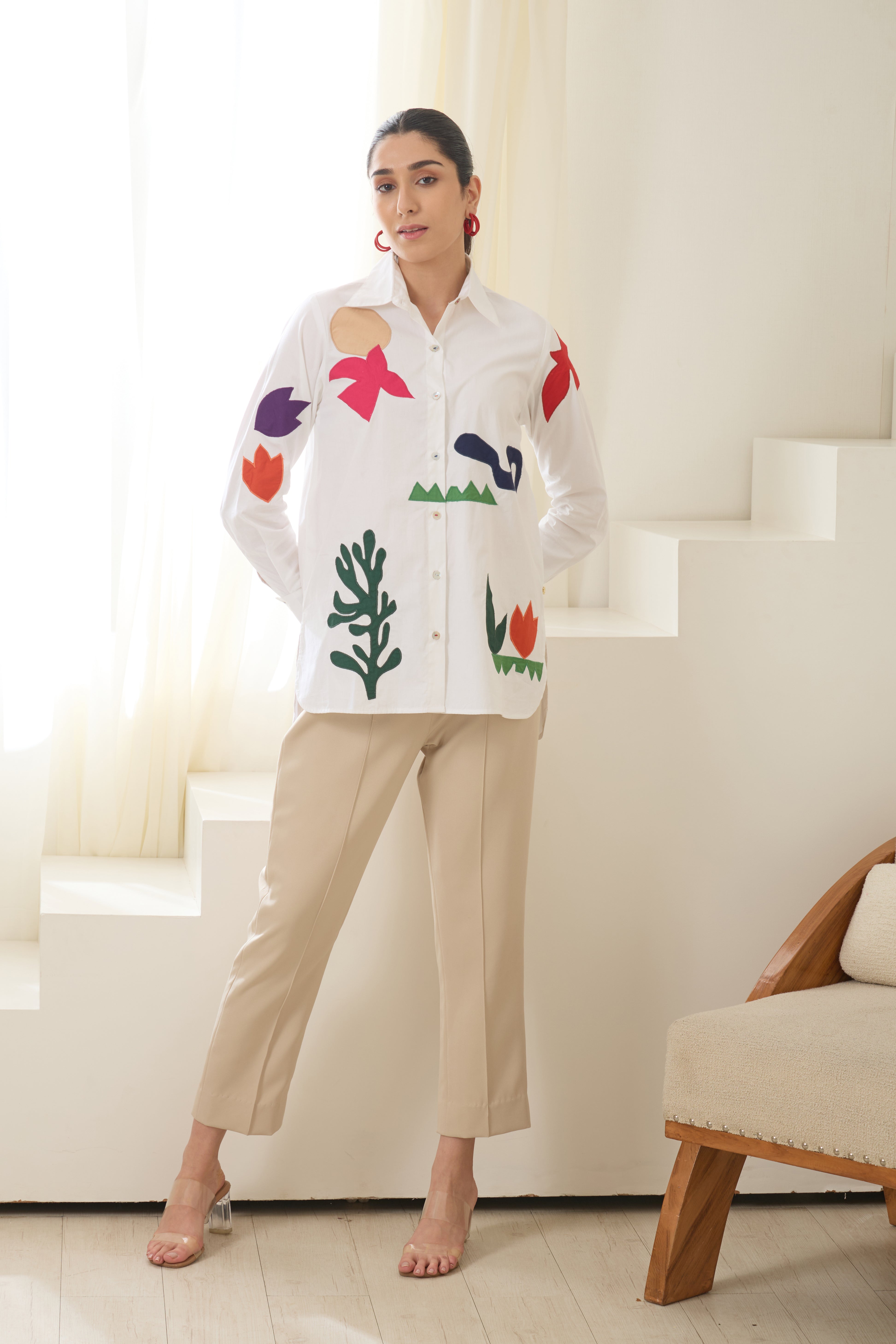 Matisse Applique Poplin Shirt