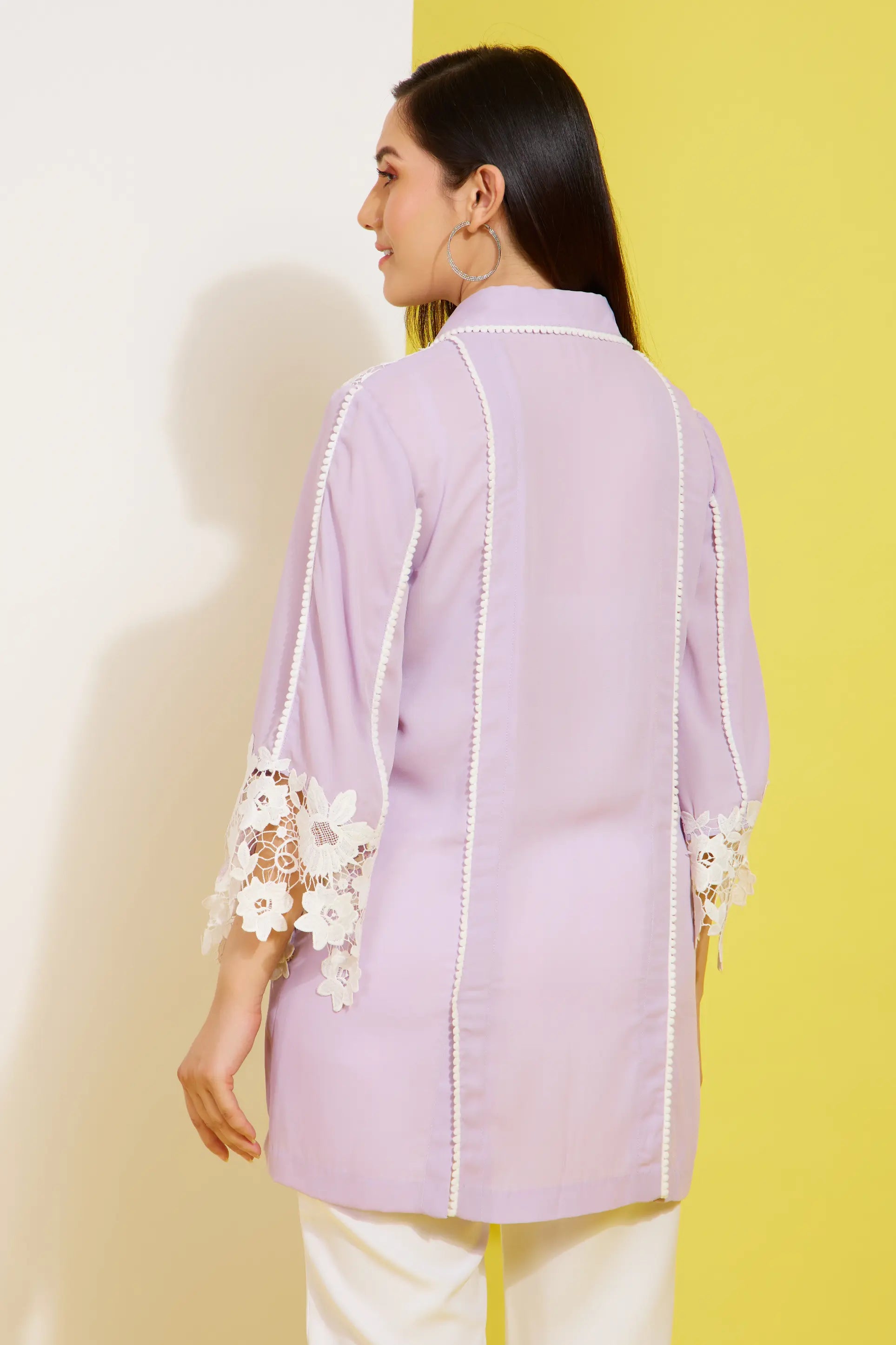 just lace formal shirt