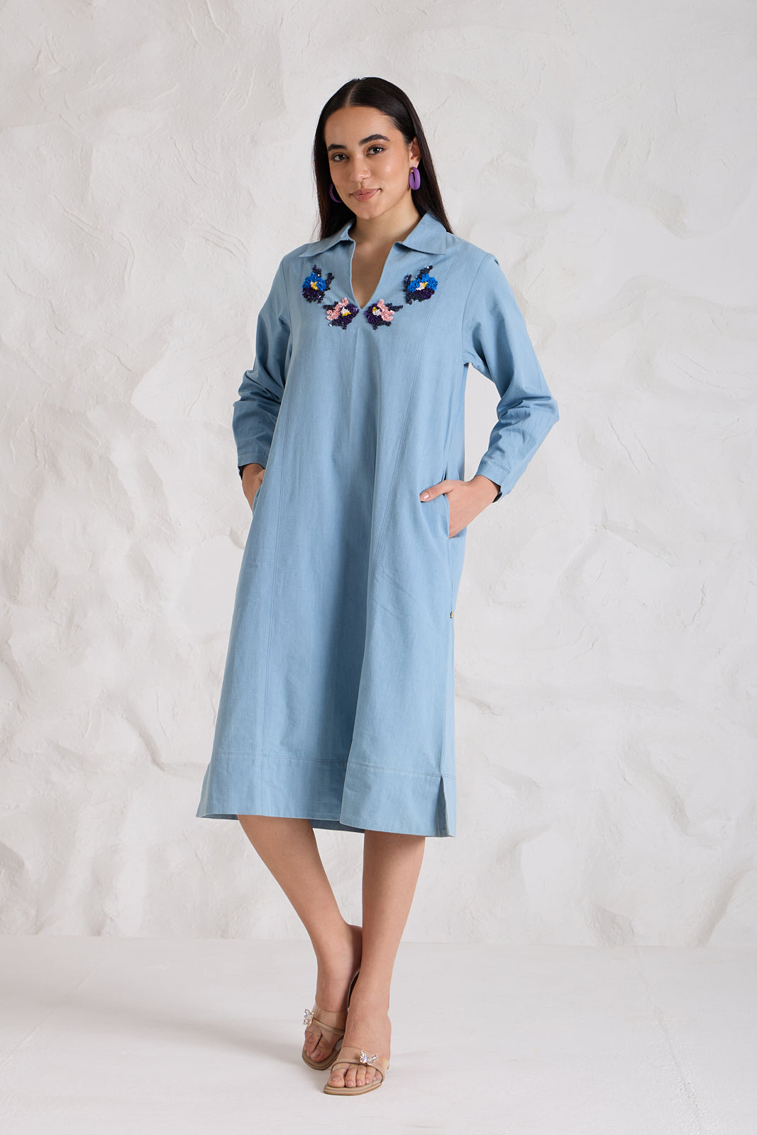 BEBE denim dress