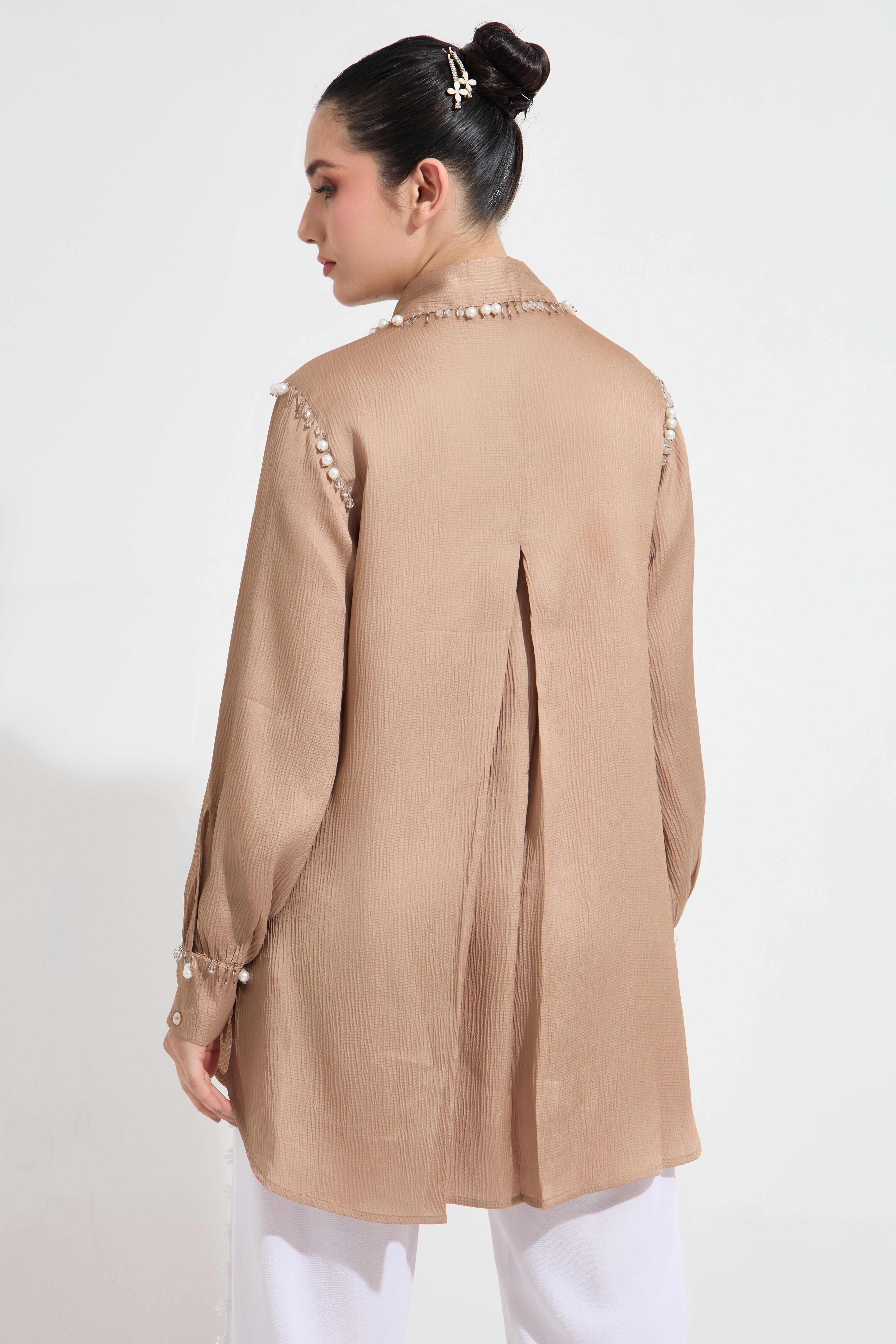 Hautedrops formal embroidered shirt