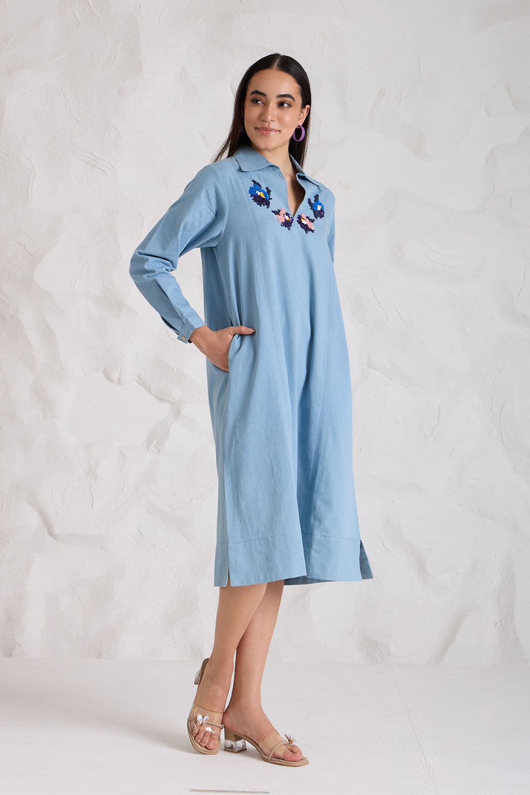 BEBE denim dress