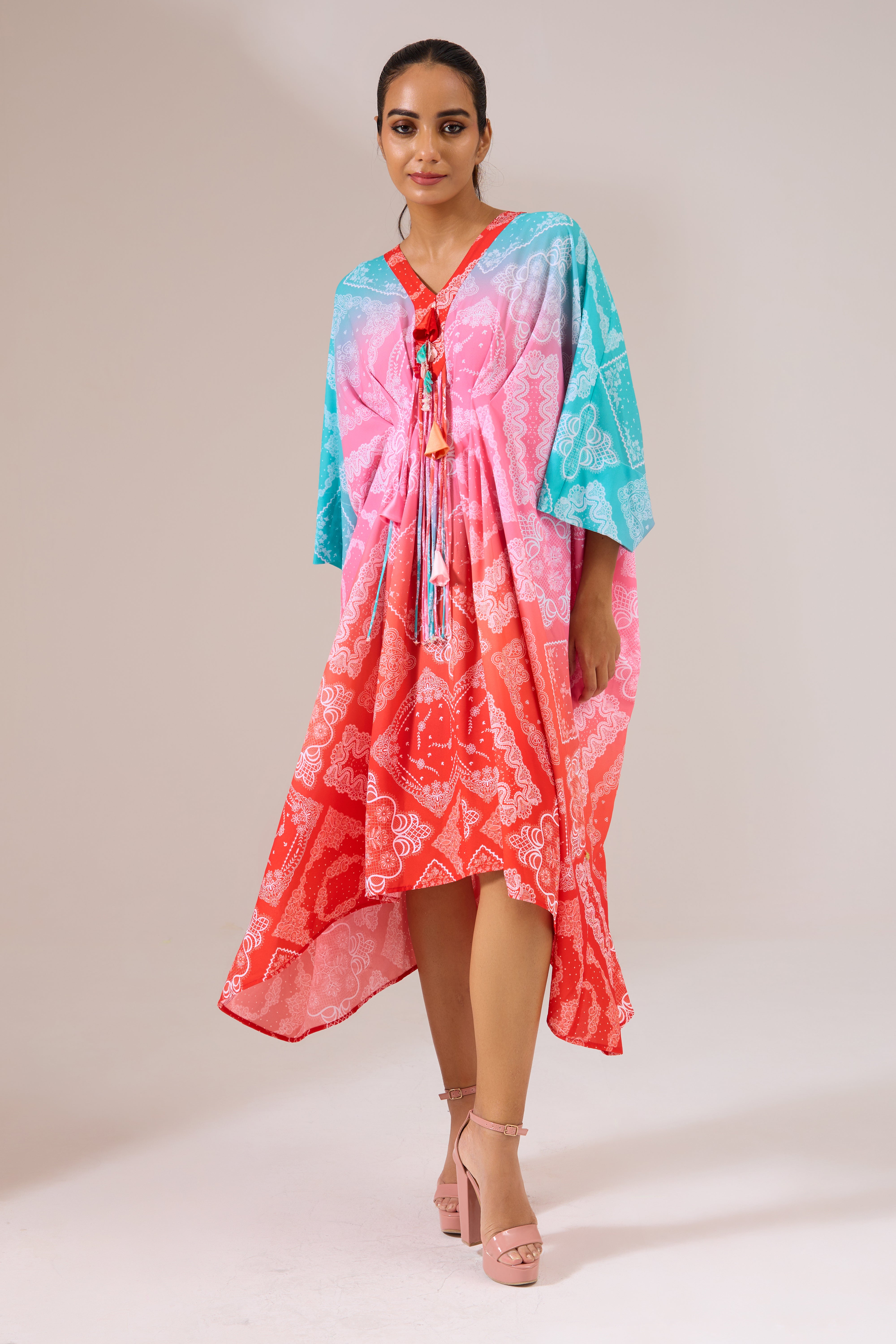 Ombrella printed dress