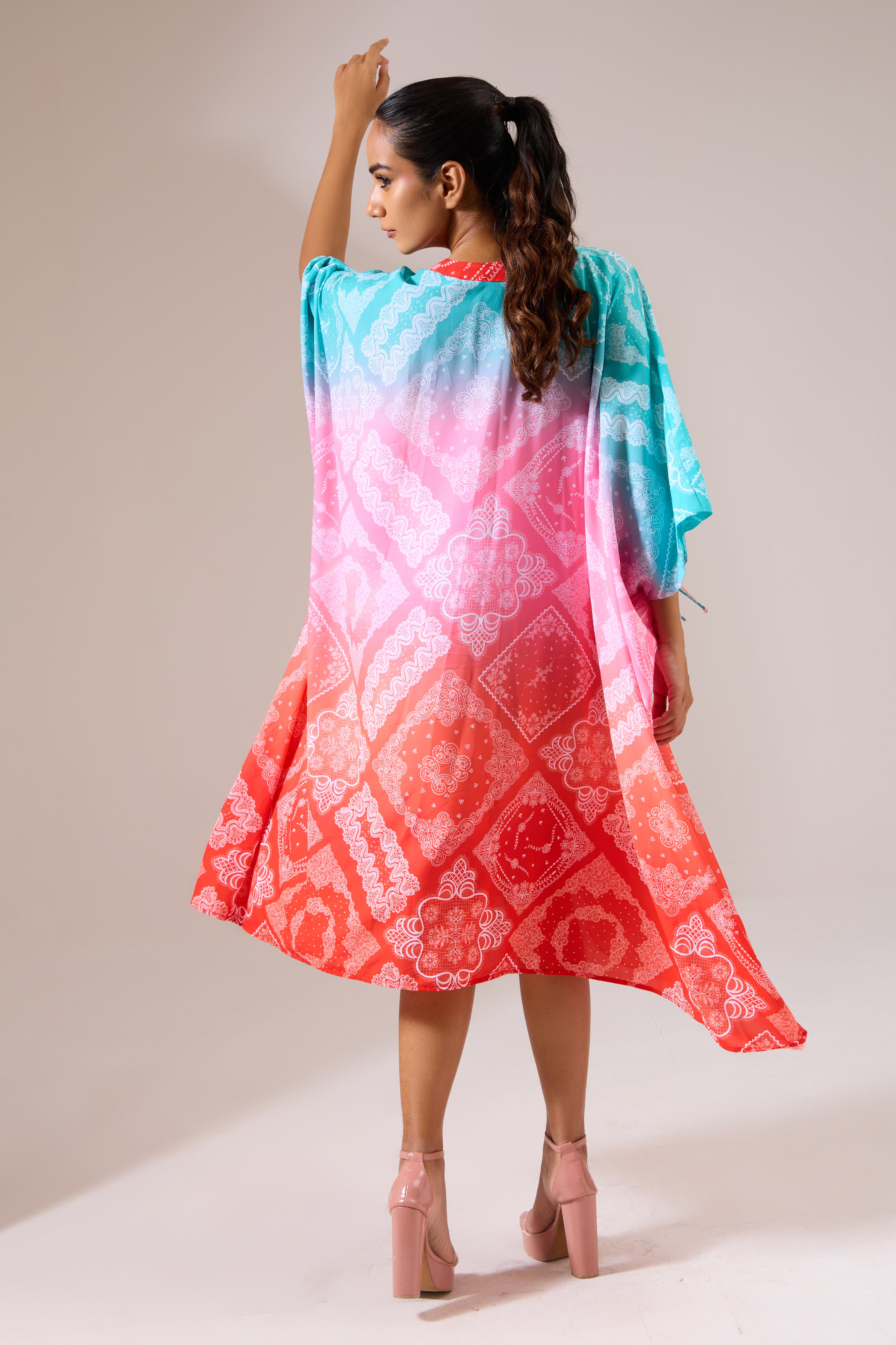 Ombrella printed dress