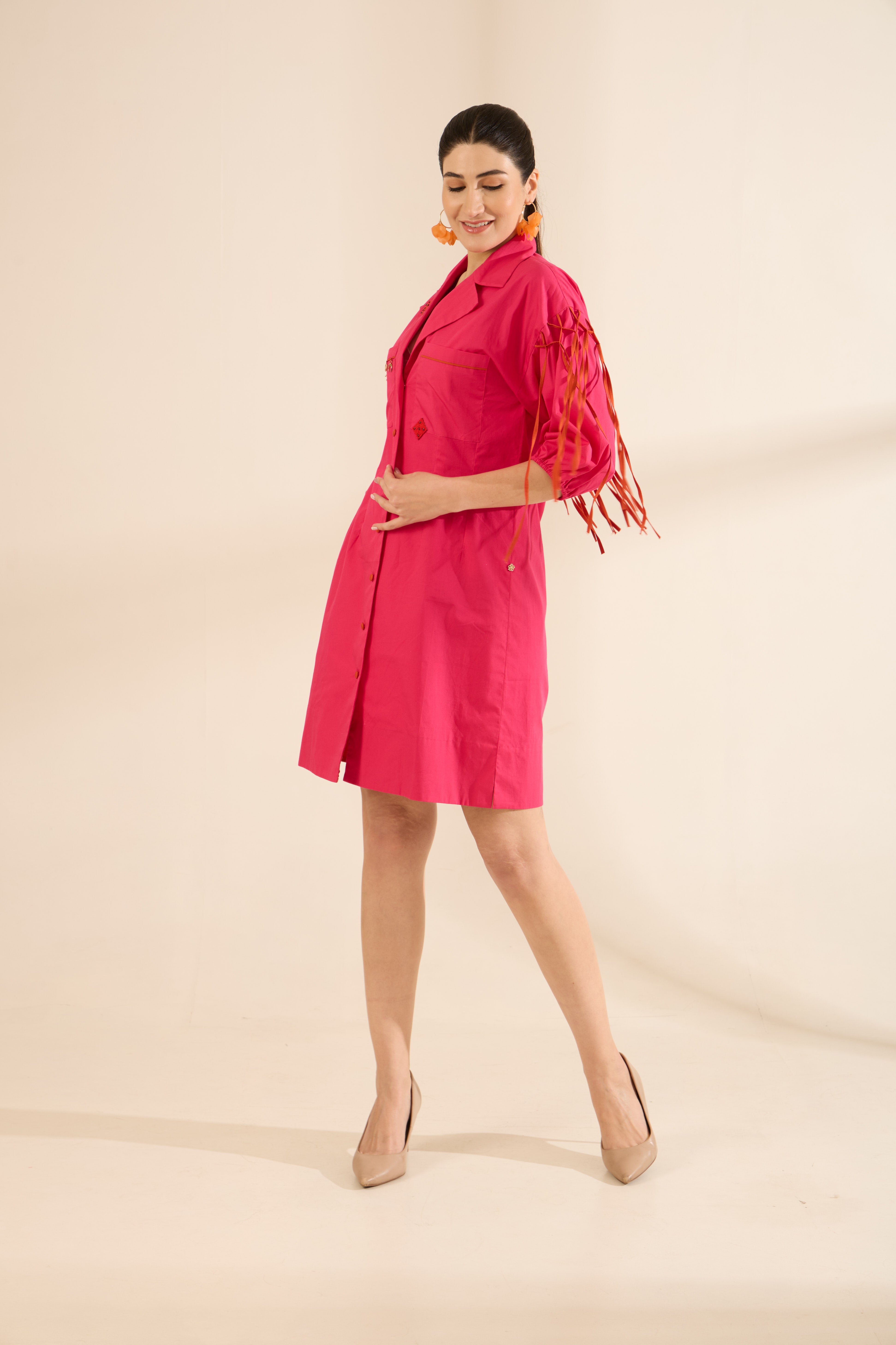 PINQ POPLIN DRESS