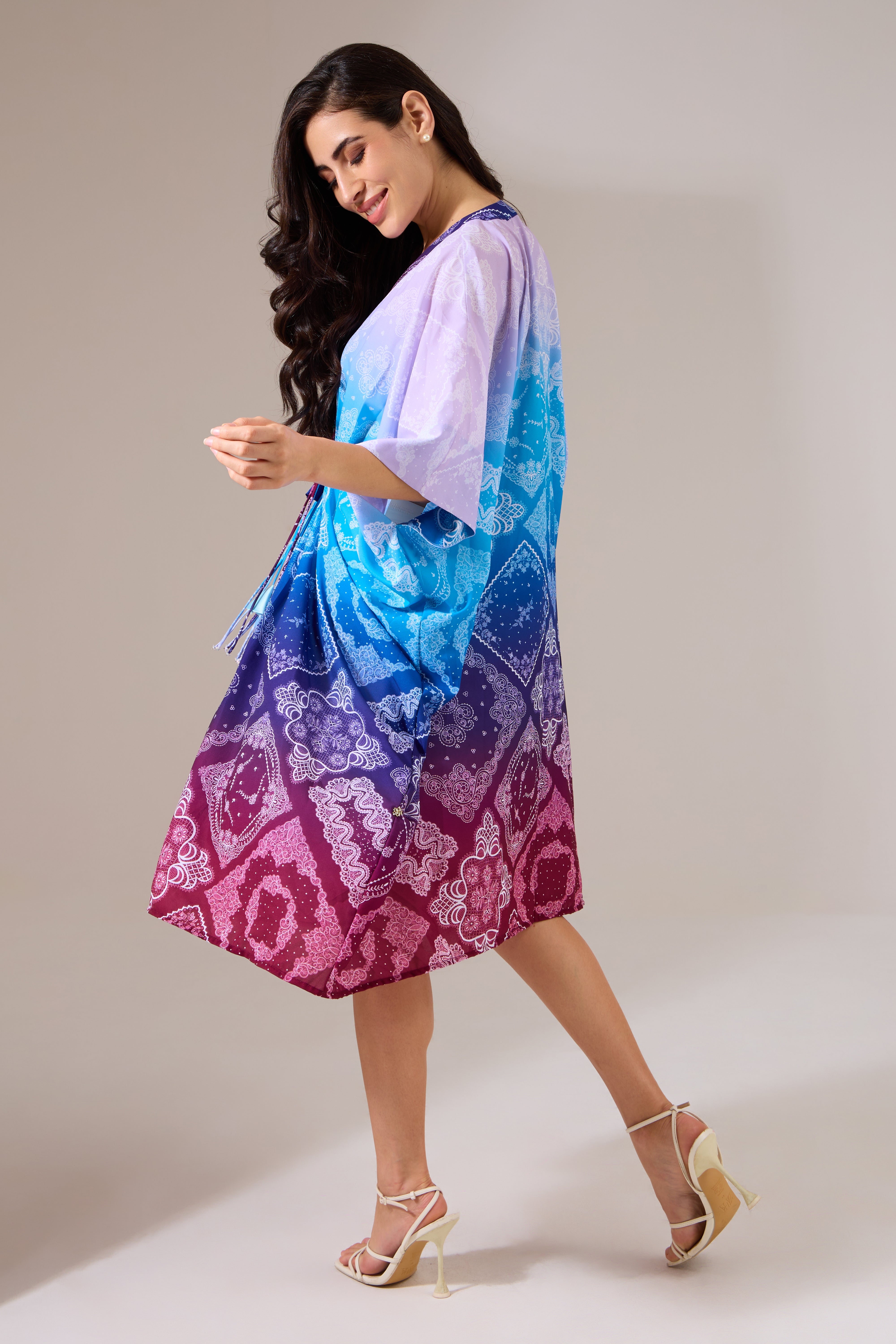 Ombrella printed dress