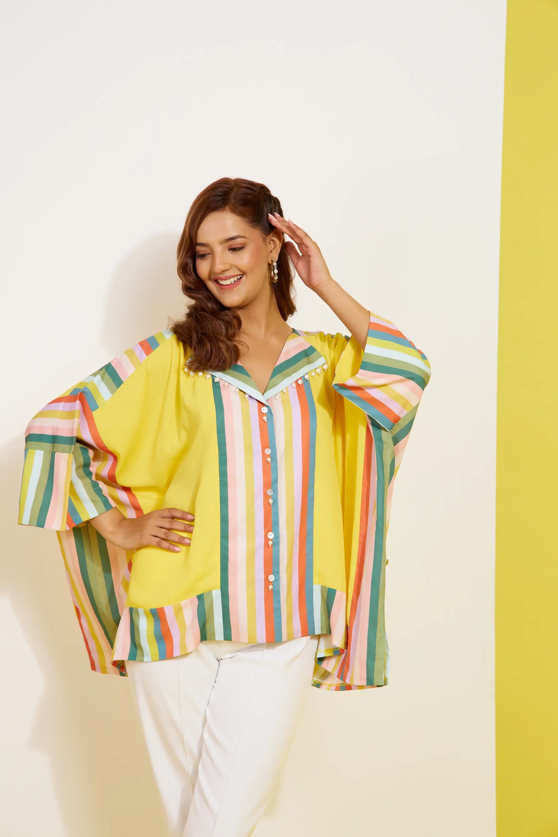 kaftaanish printed shirt