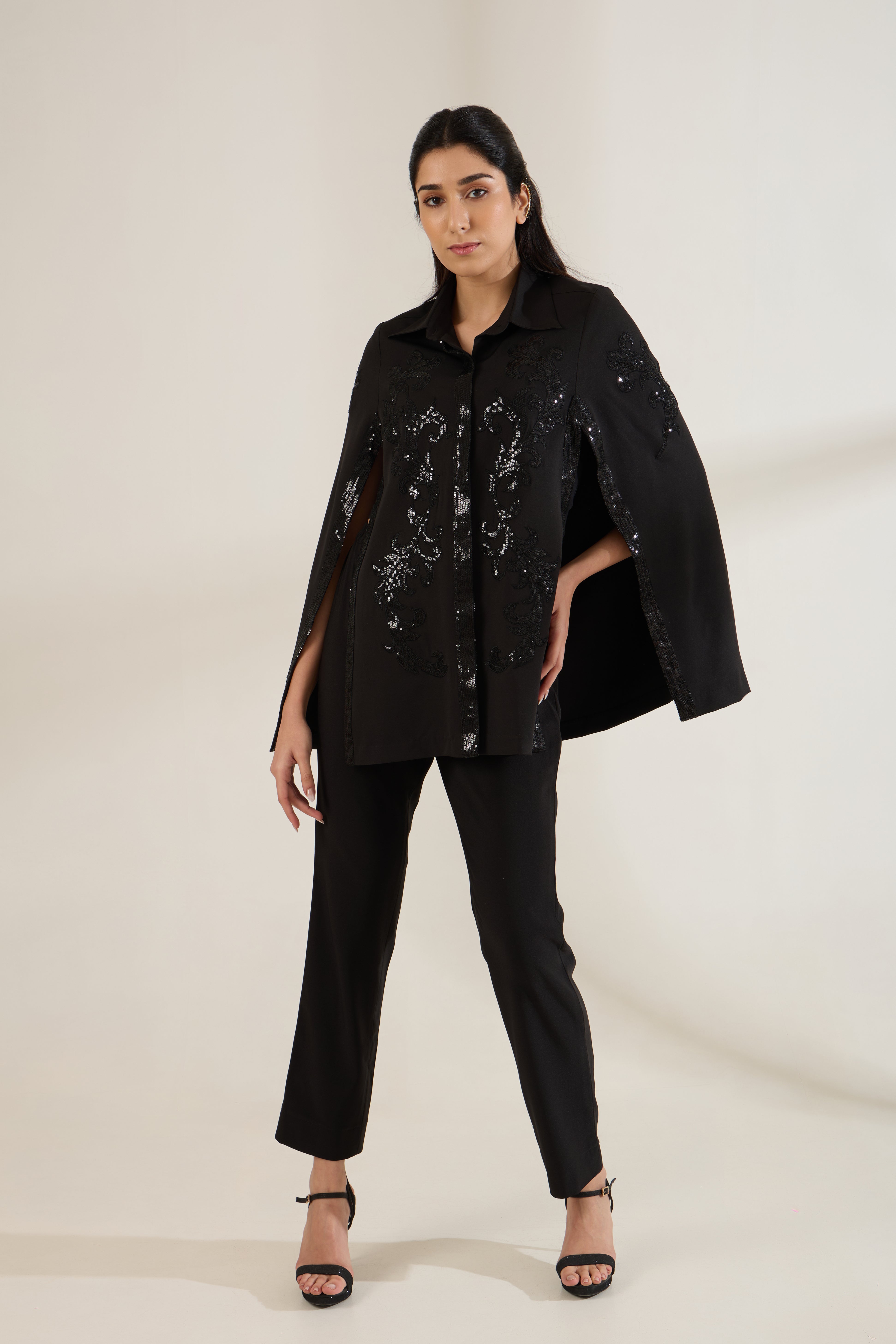 ABSOLUTE SEQUINED CAPE