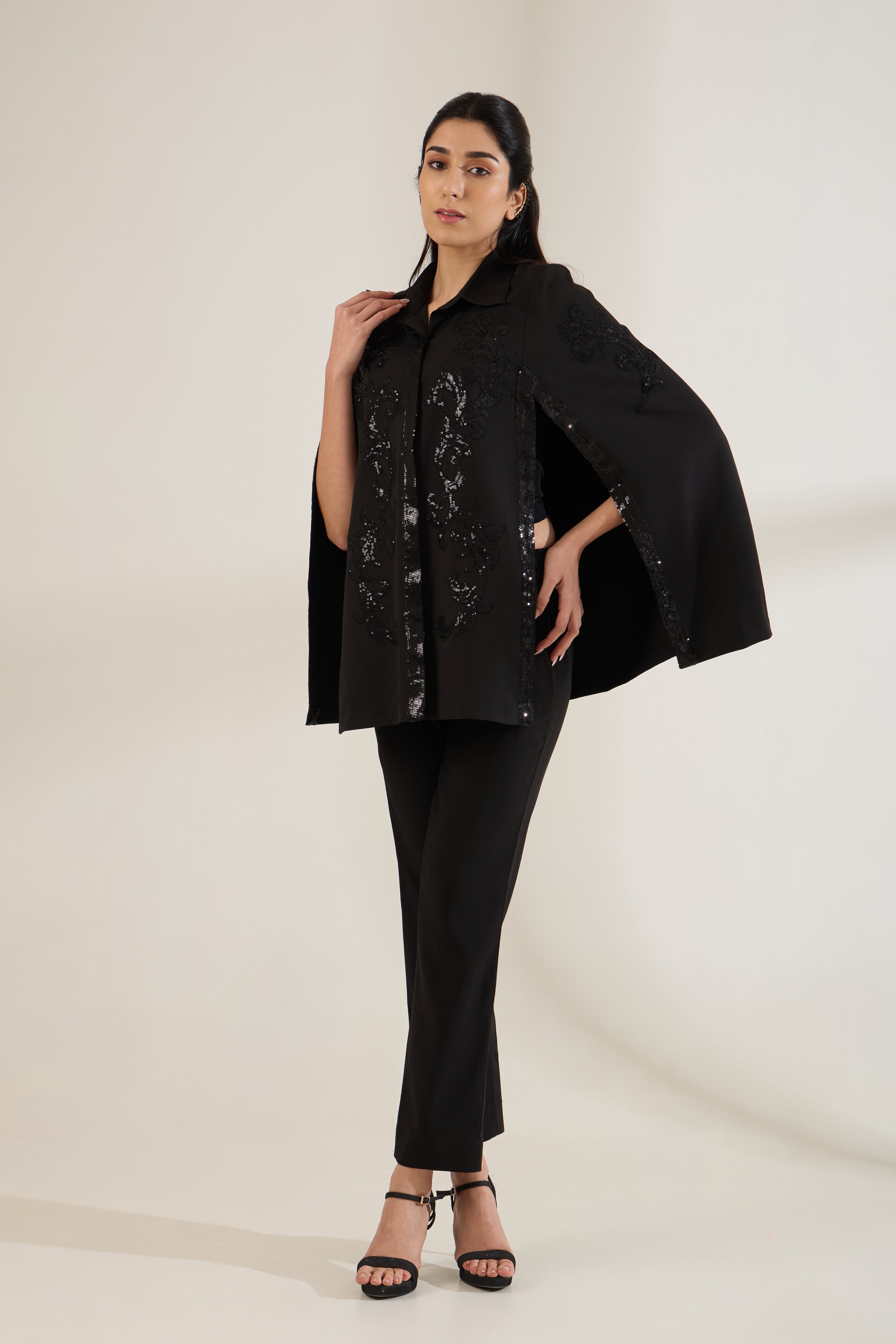 ABSOLUTE SEQUINED CAPE