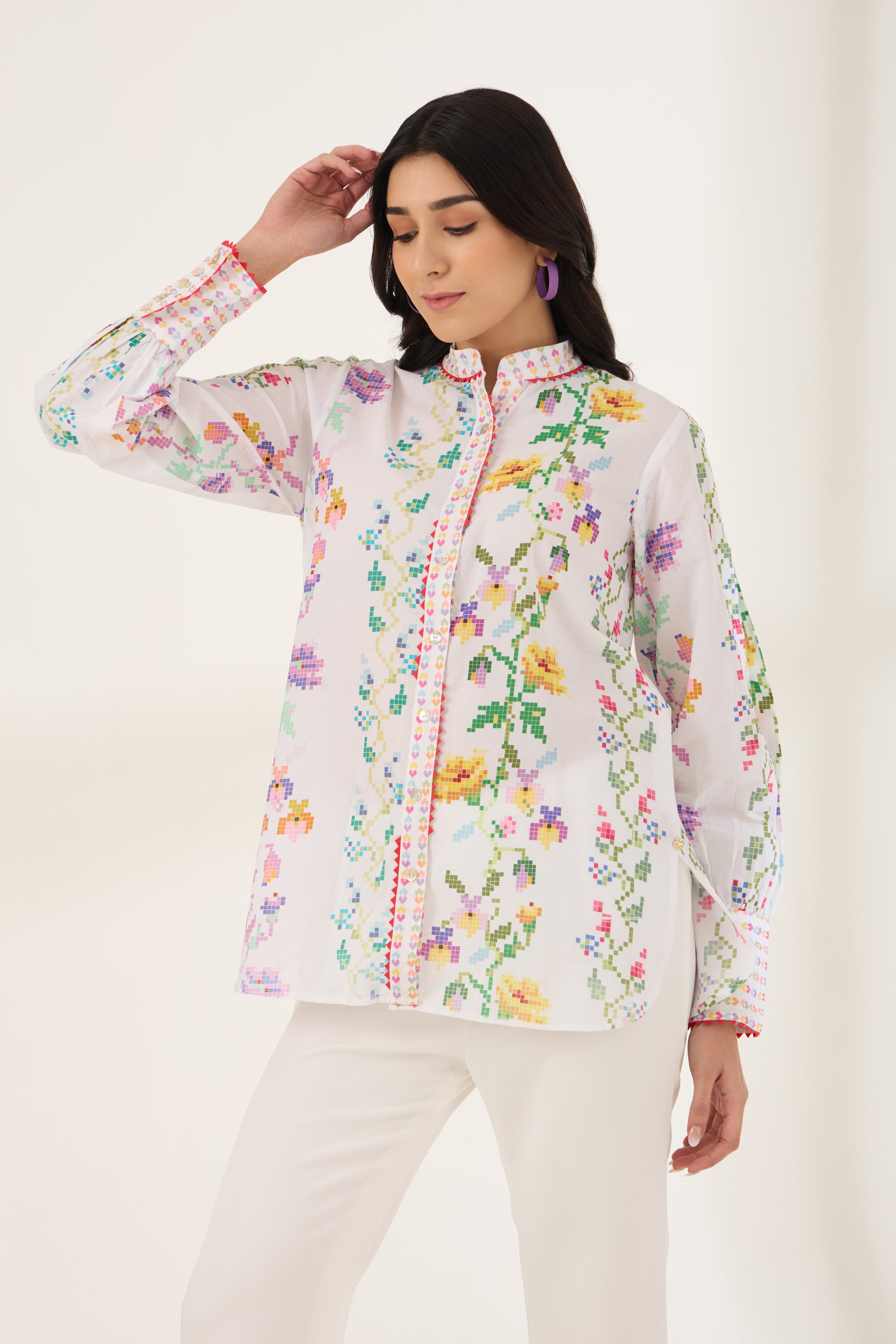 PRAIRIE PRINTED COTTON SHIRT