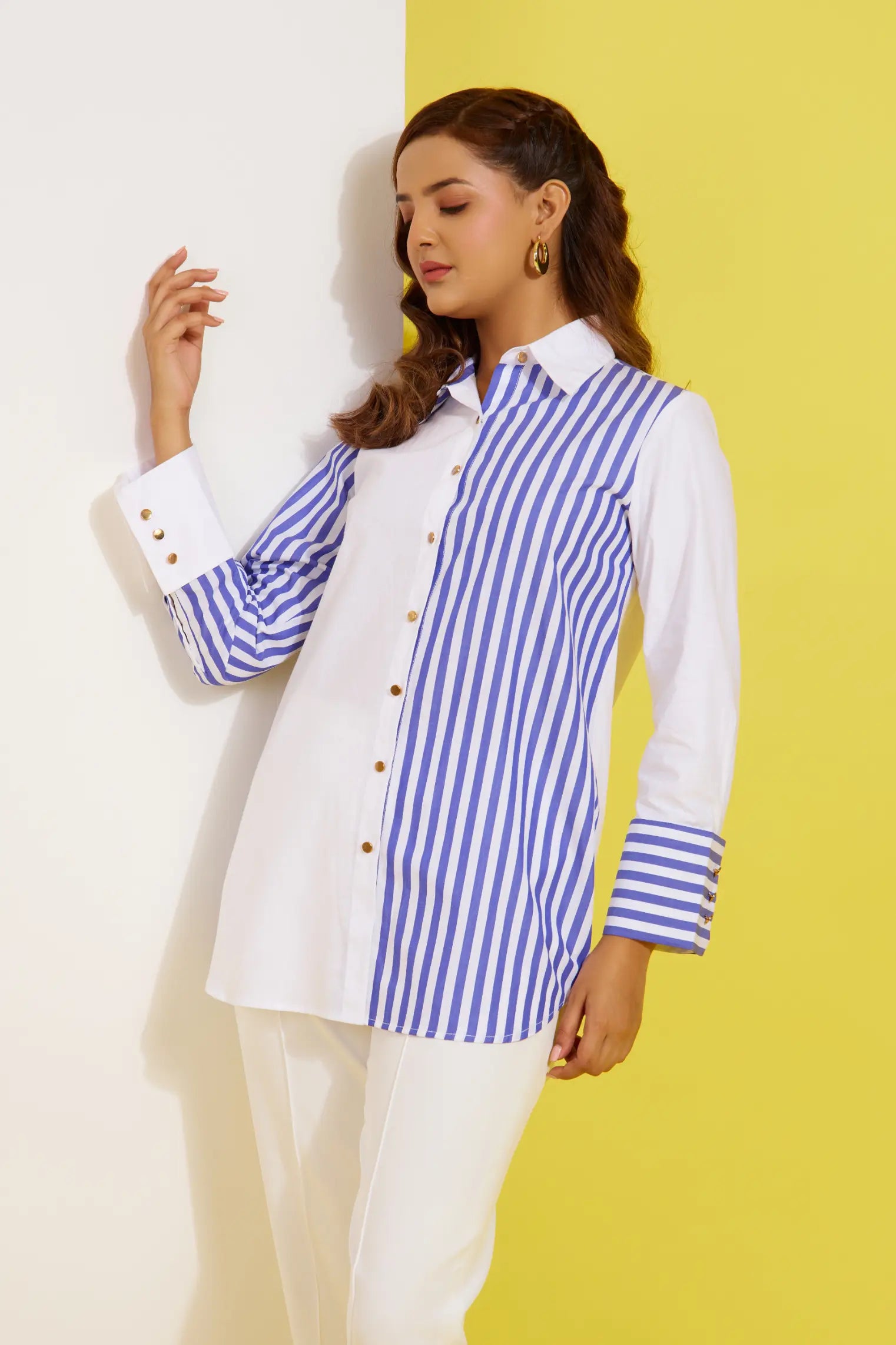 CHICONTRAST cotton shirt