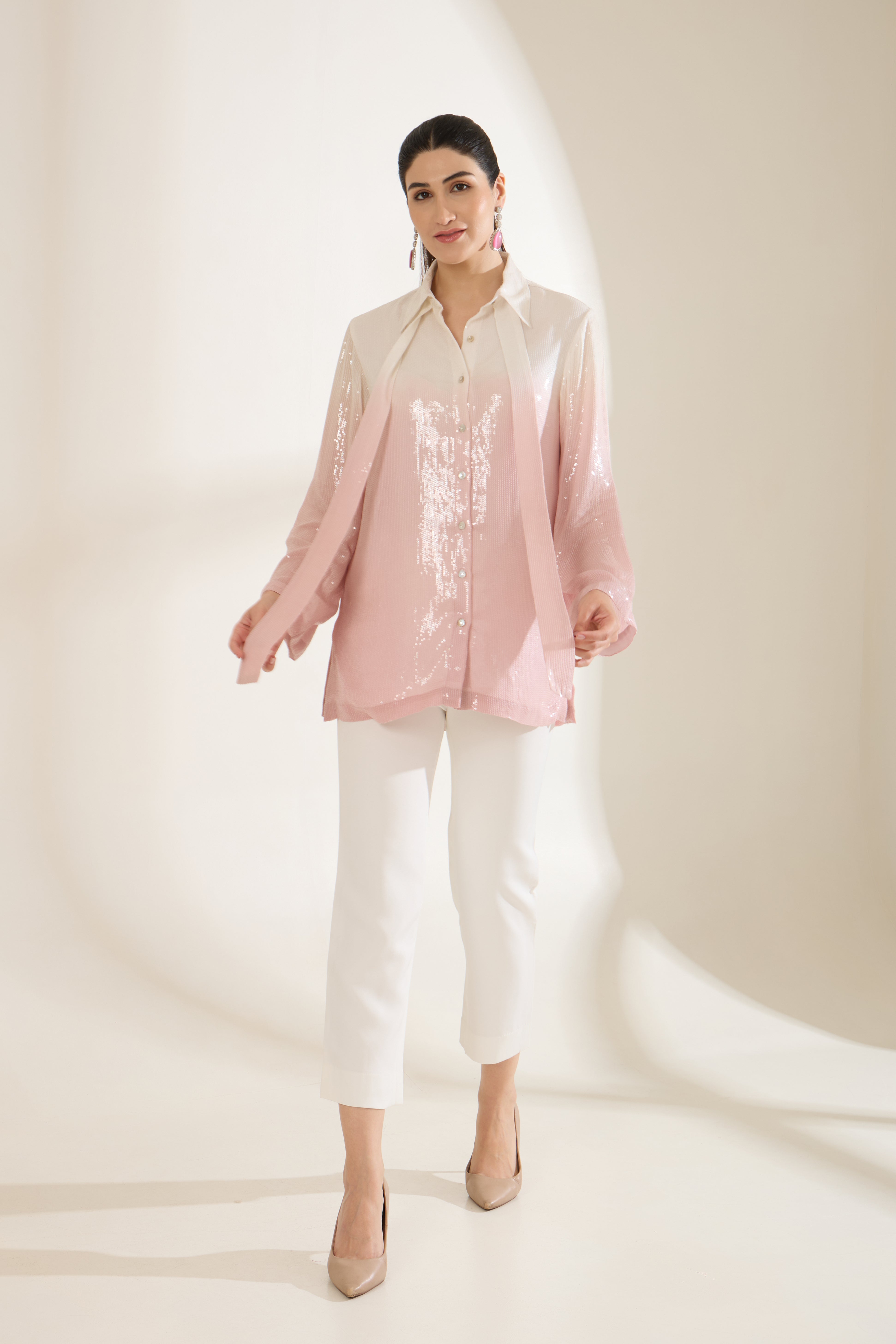 SEQUINLOVE OMBRE FORMAL SHIRT