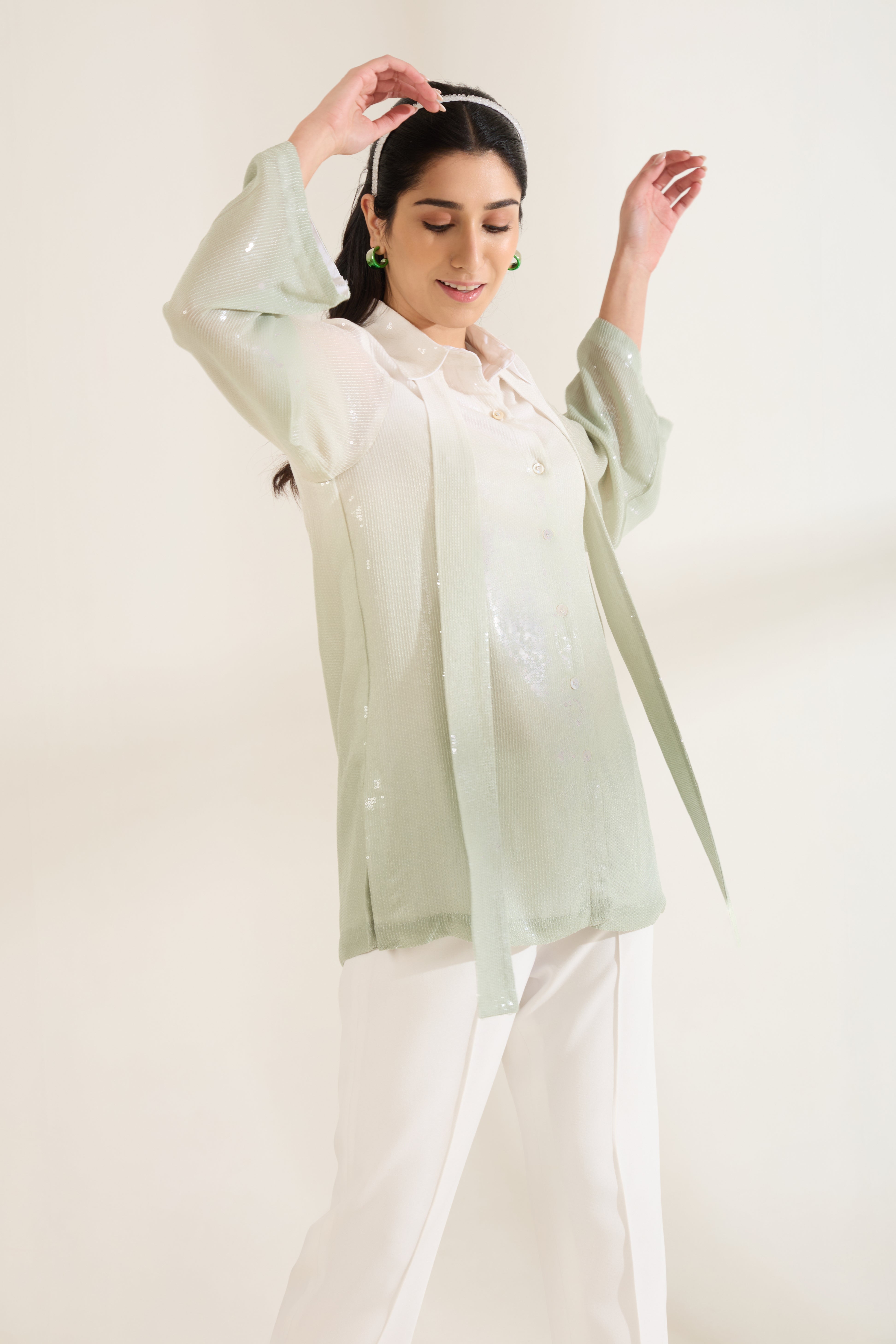 SEQUINLOVE OMBRE FORMAL SHIRT