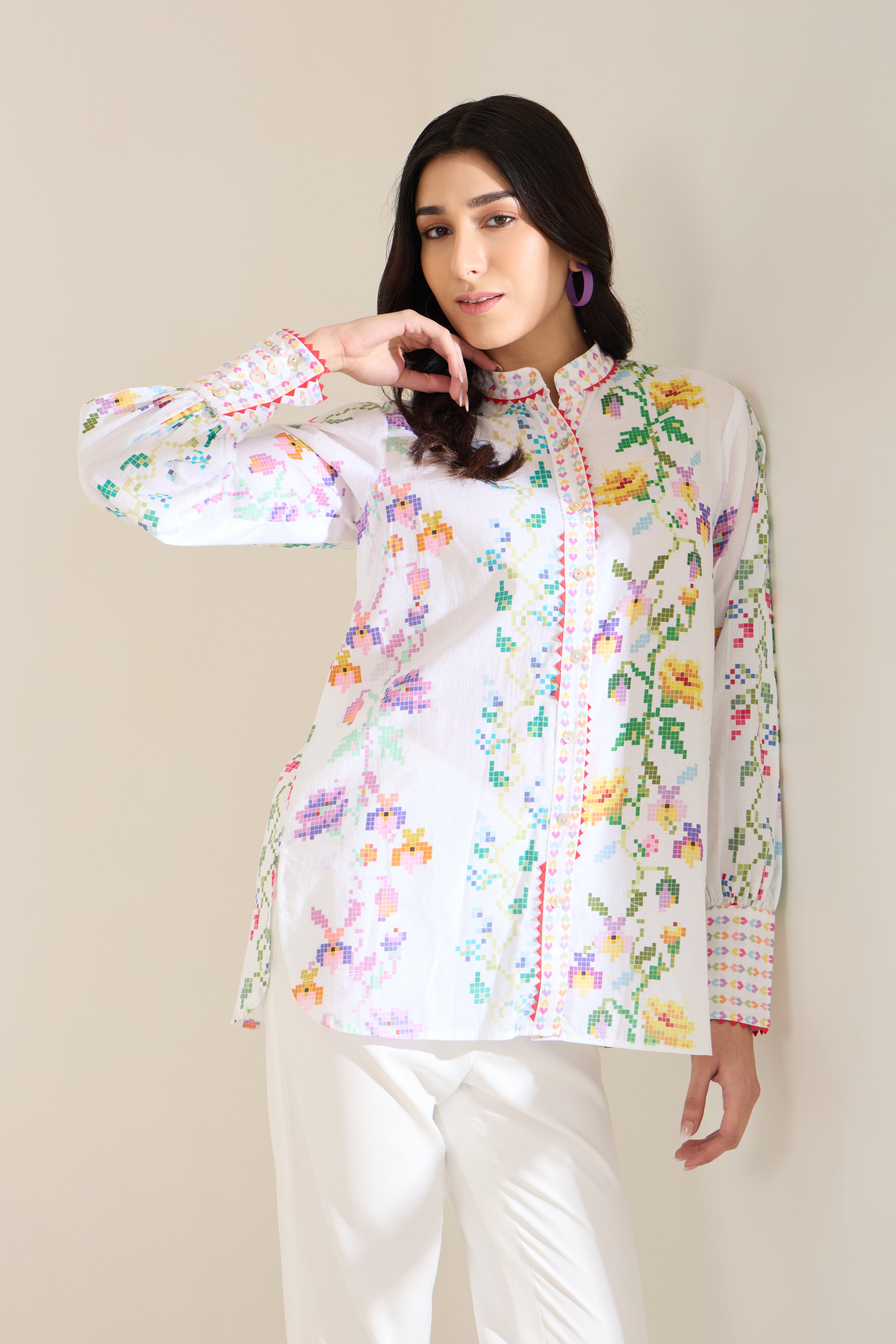PRAIRIE PRINTED COTTON SHIRT