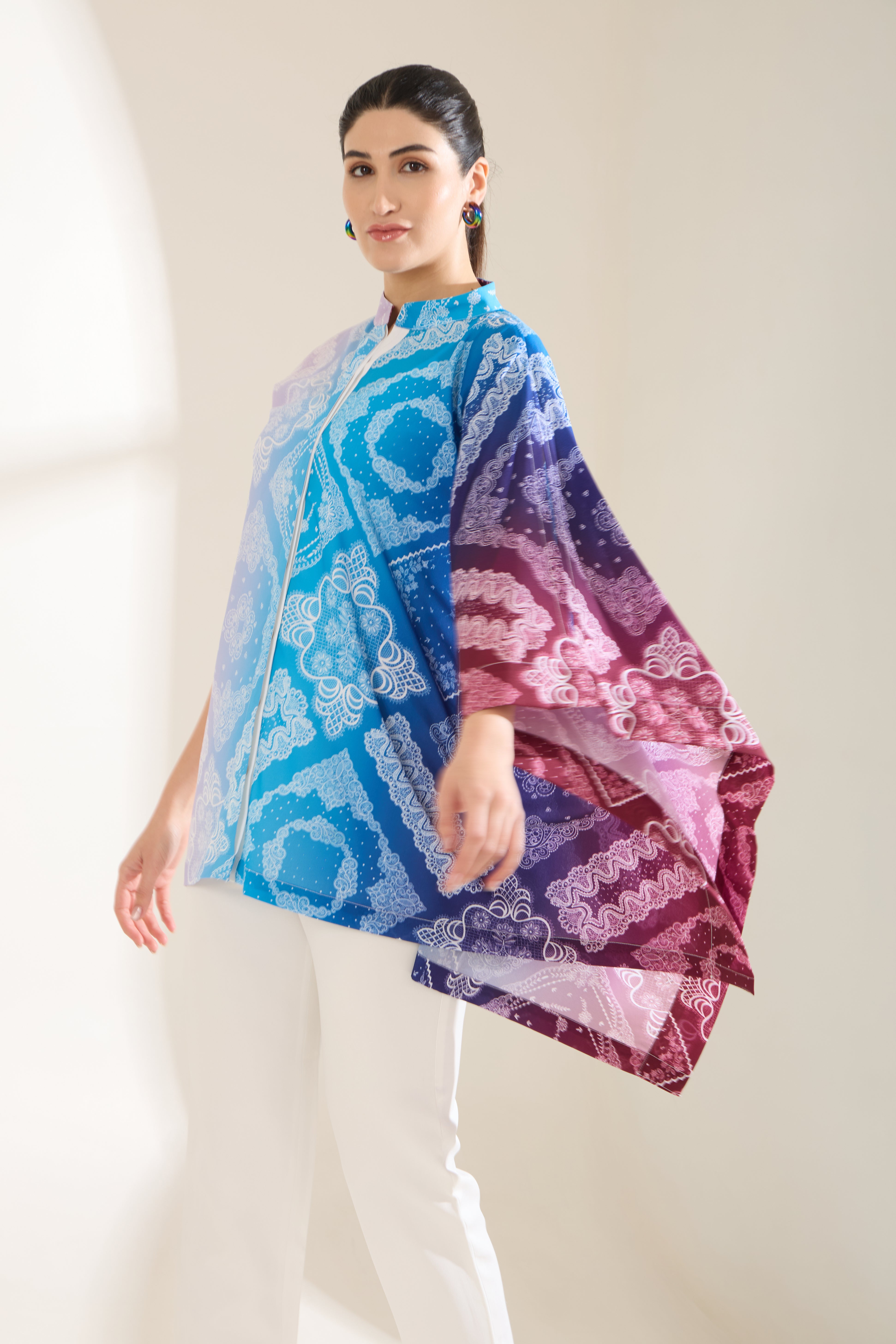 SWAY PRINTED GEORGETTE SHIRT