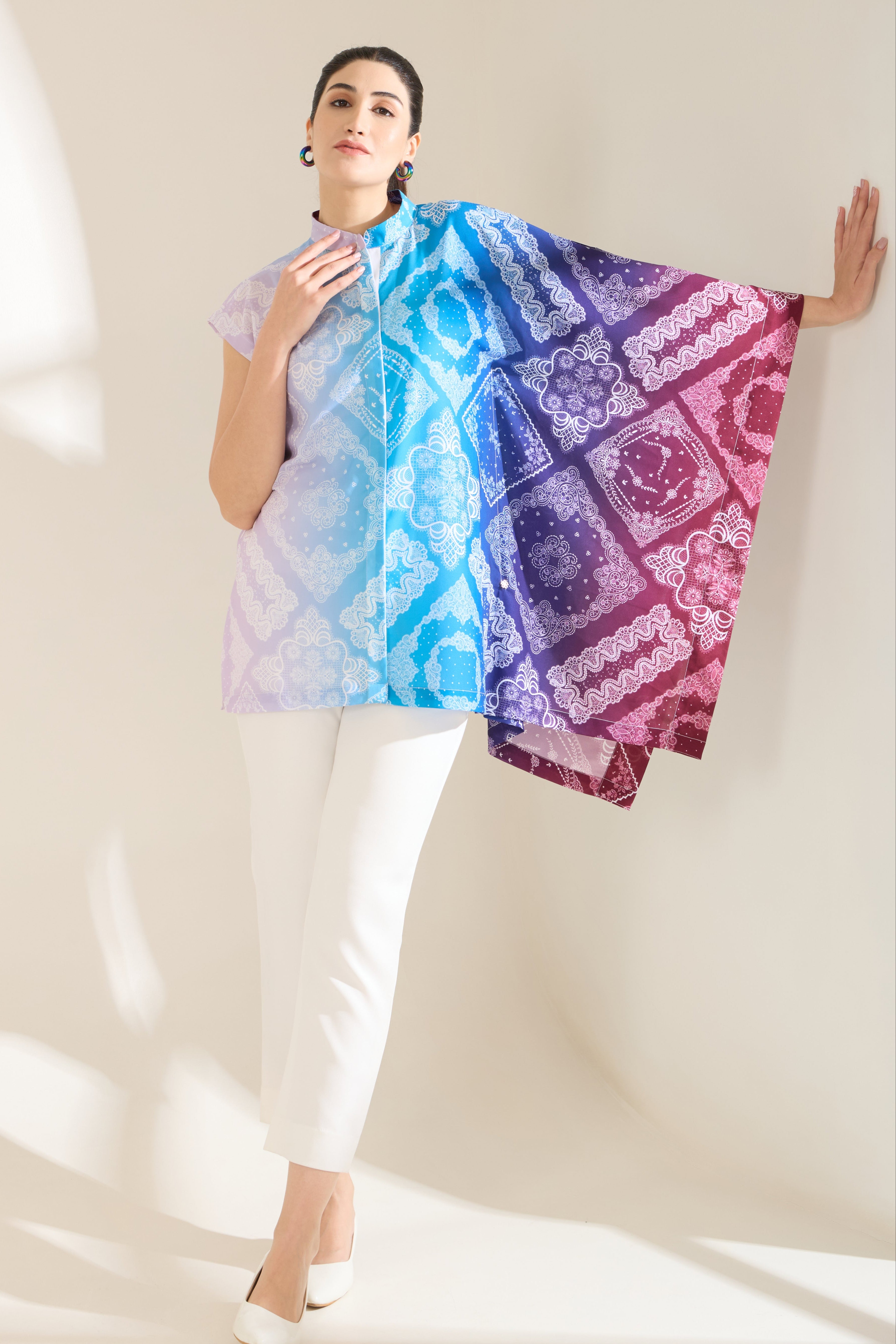 SWAY PRINTED GEORGETTE SHIRT