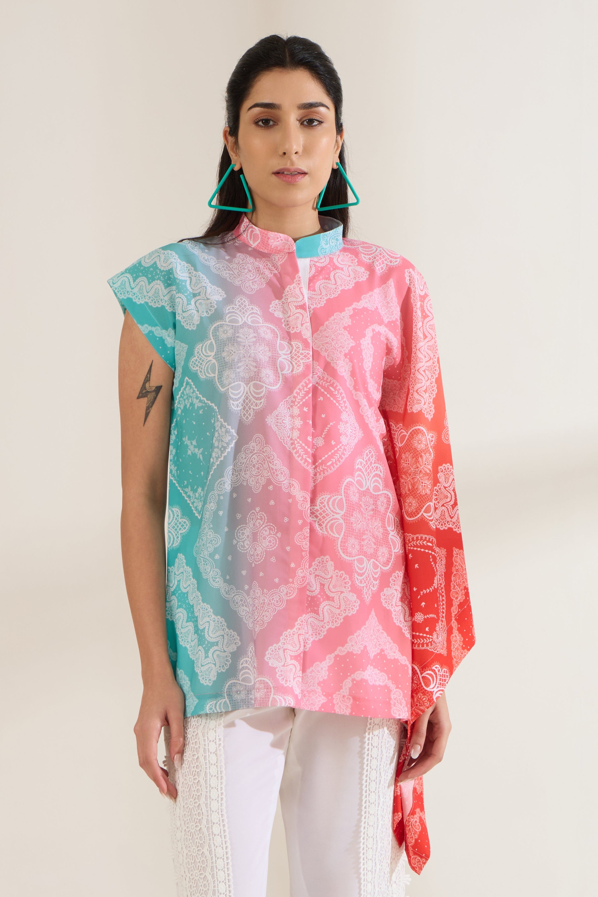 SWAY PRINTED GEORGETTE SHIRT