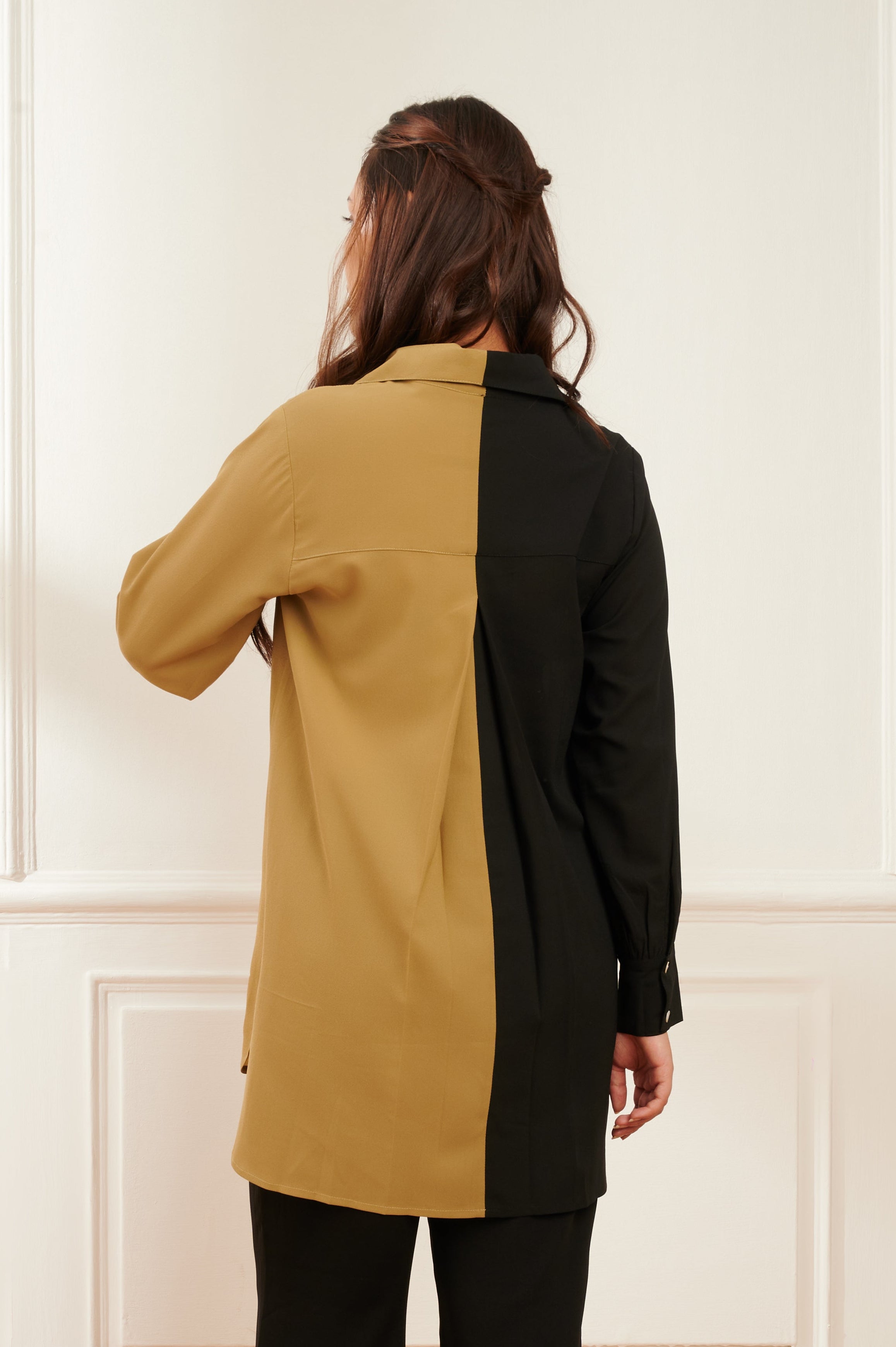 CACTUS color block shirt