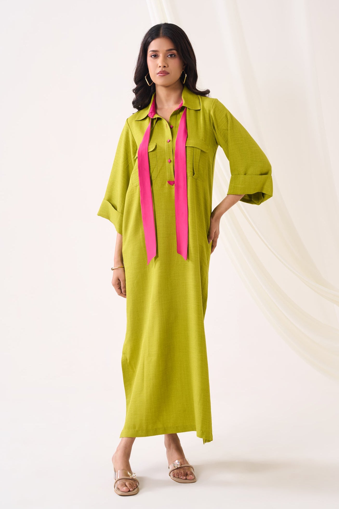 PINKLIME COLORBLOCK DRESS