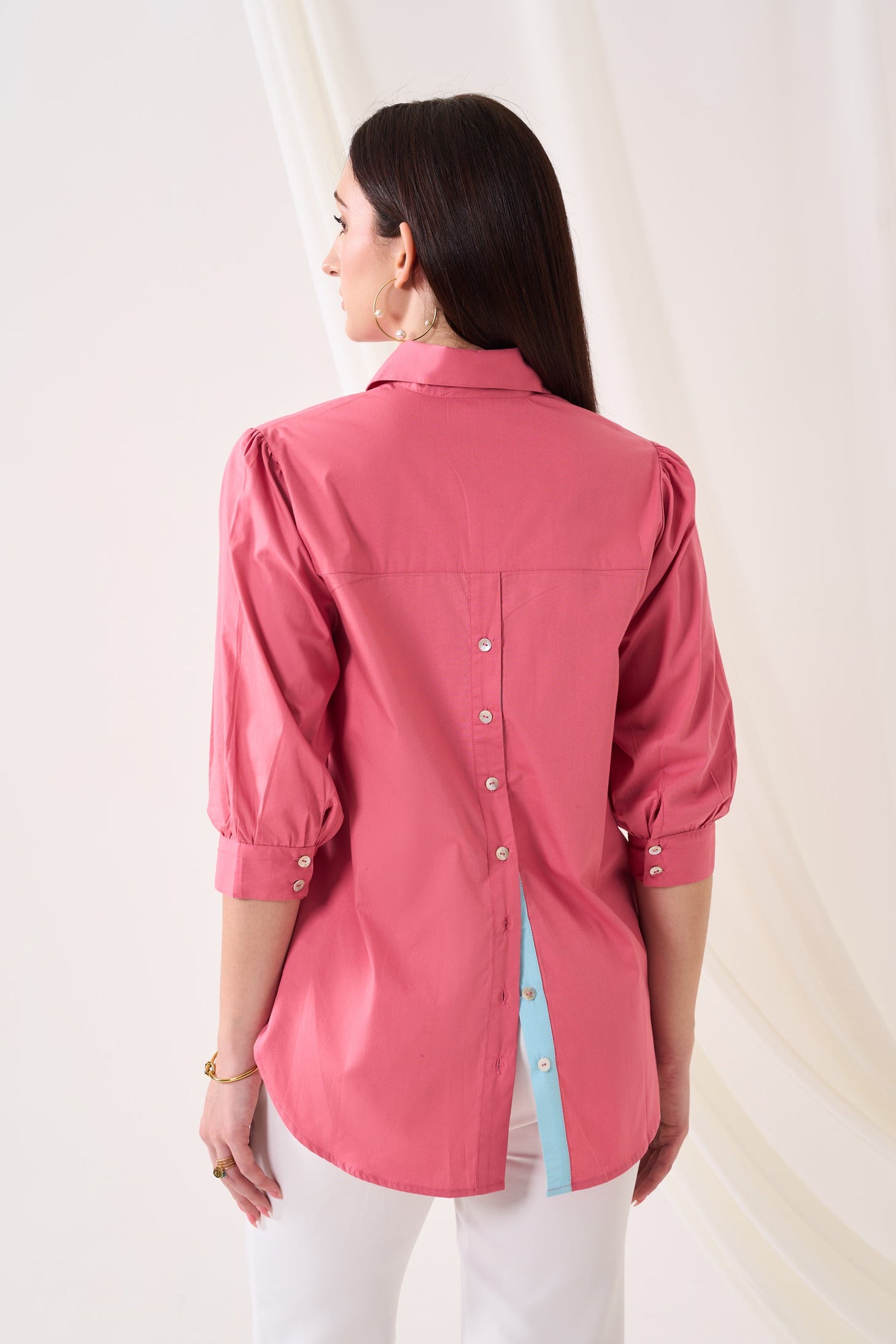 CROCHEART POPLIN SHIRT