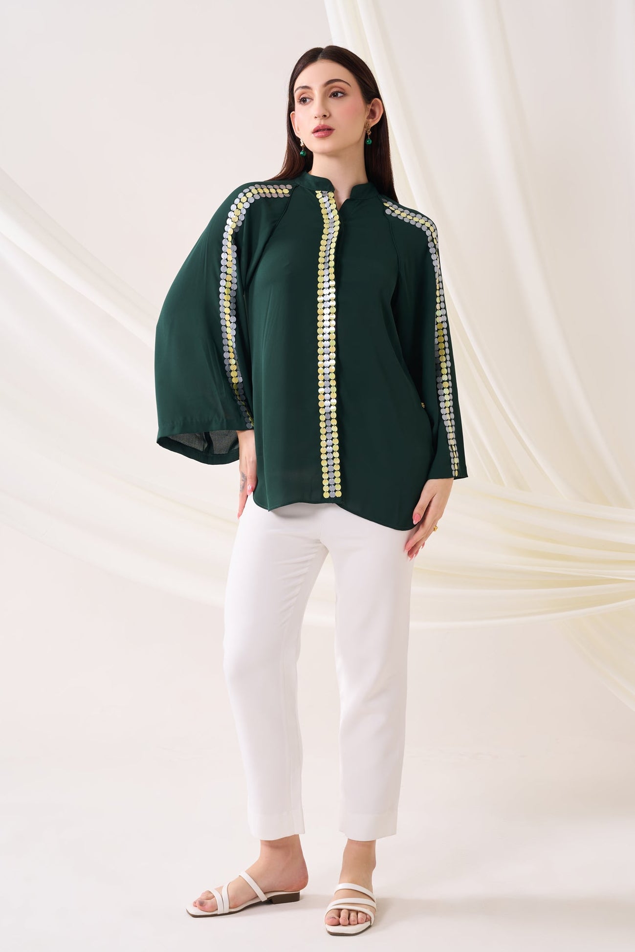 FOREST SEQUINED SHIRT