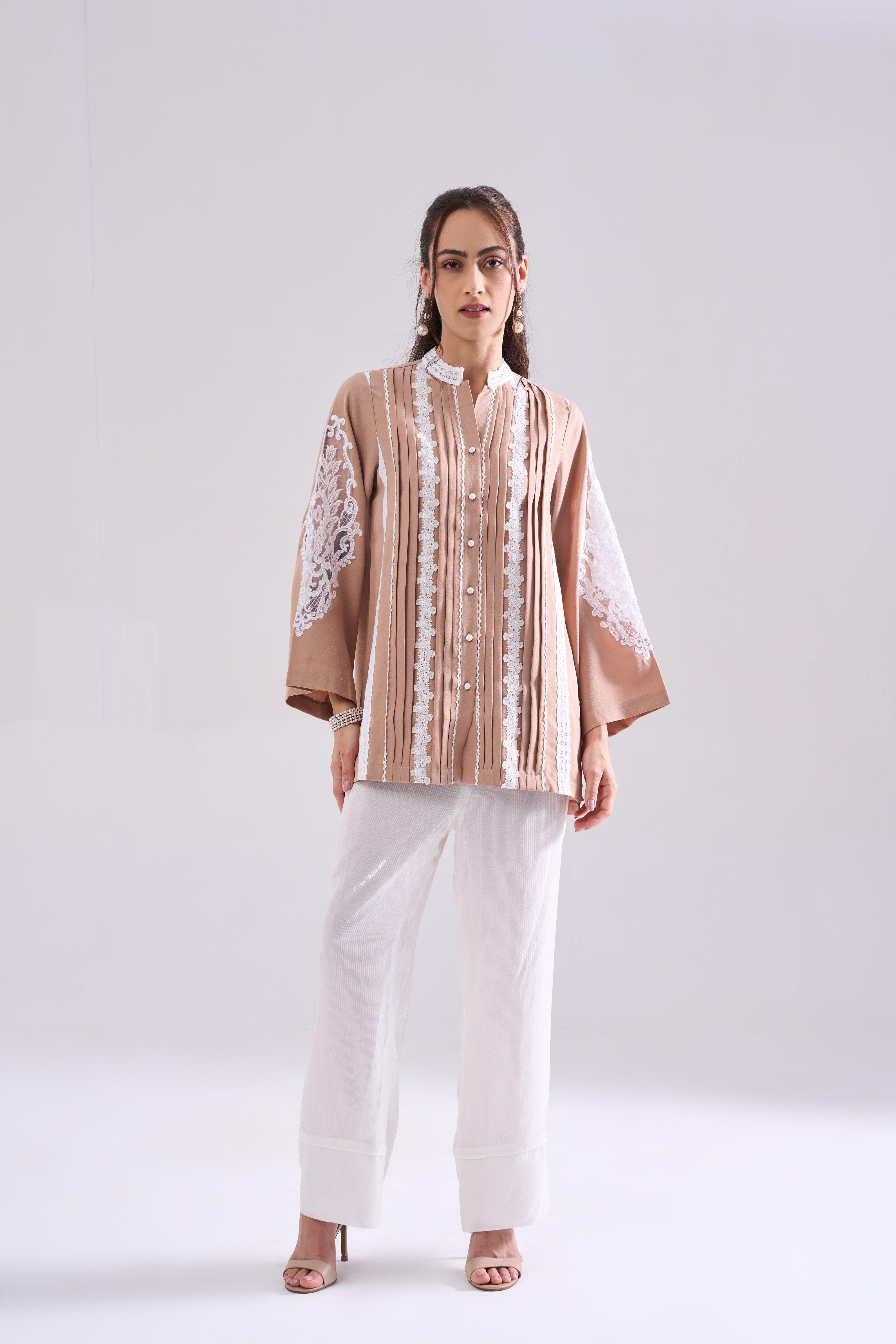 NOSTALGIA LACEWORK FORMAL SHIRT