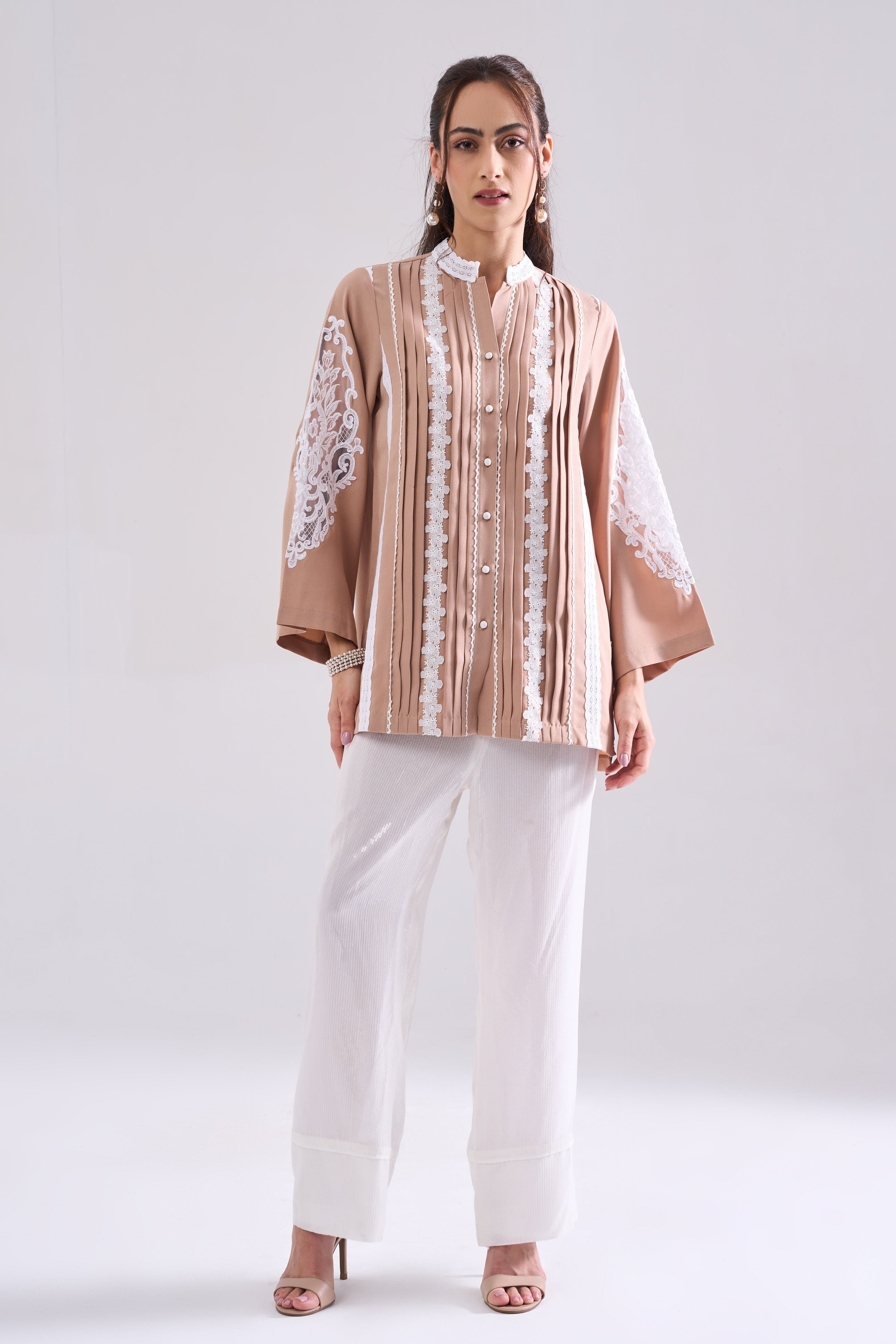 NOSTALGIA LACEWORK FORMAL SHIRT