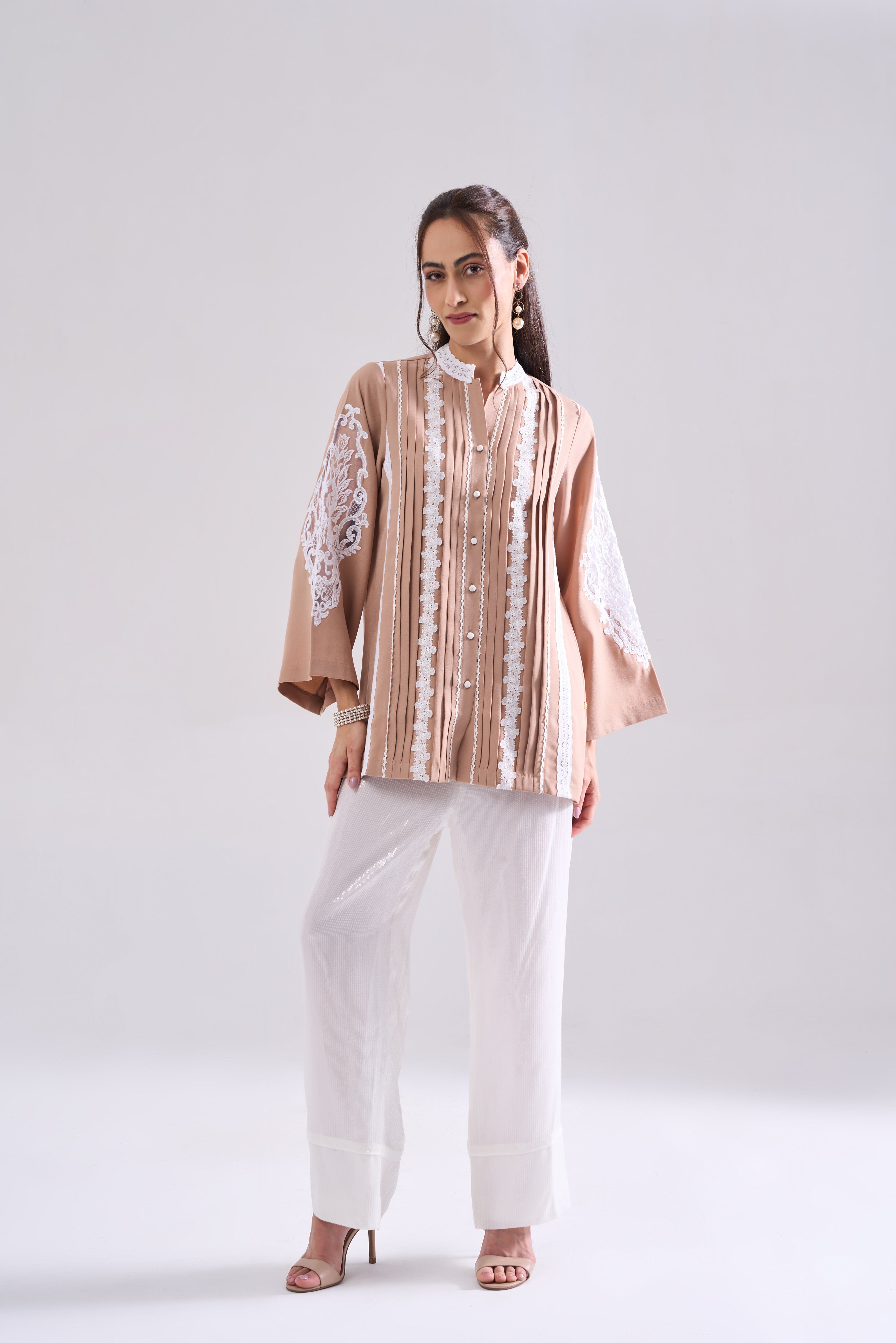 NOSTALGIA LACEWORK FORMAL SHIRT