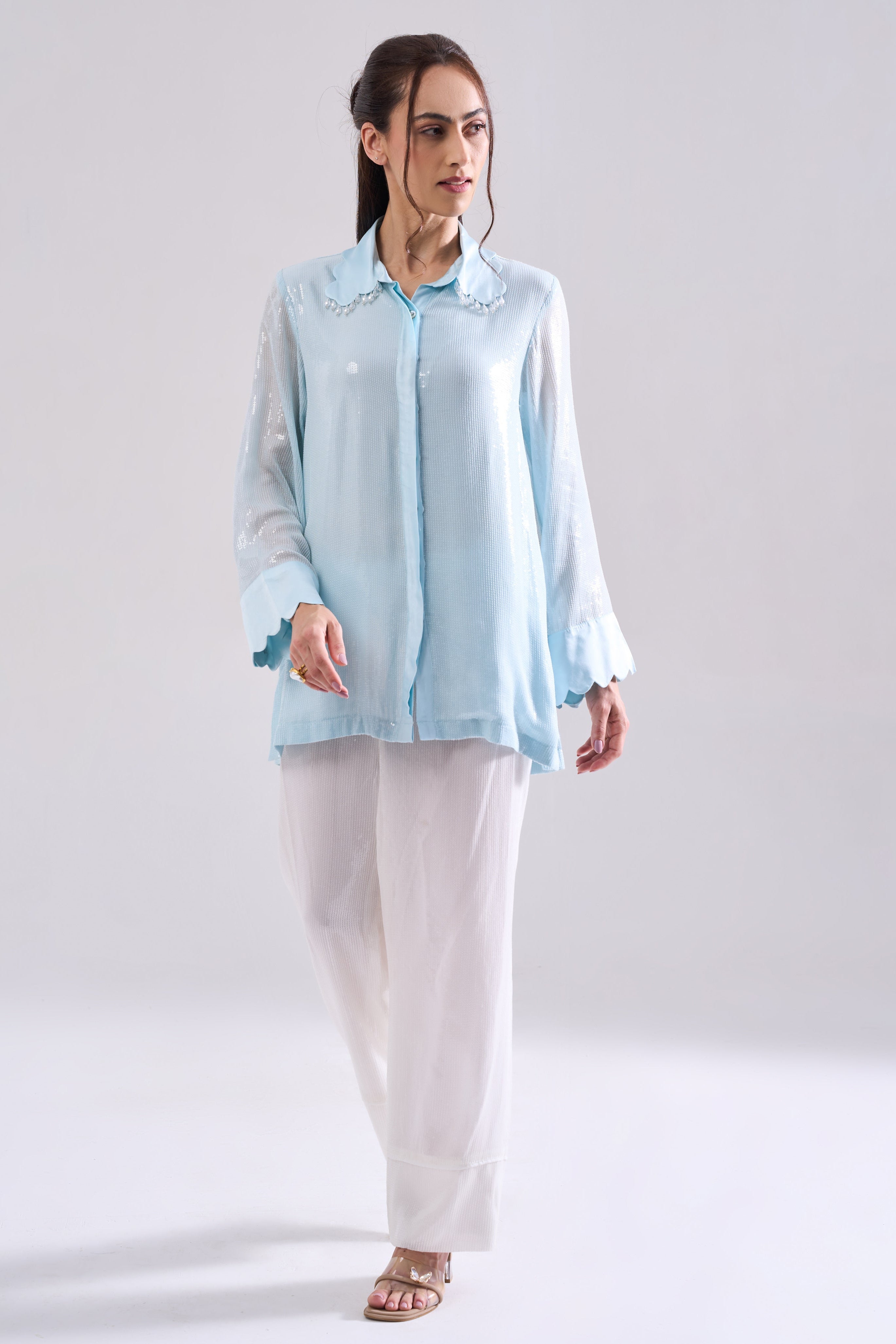 SHIMMER SEQUIN SHIRT