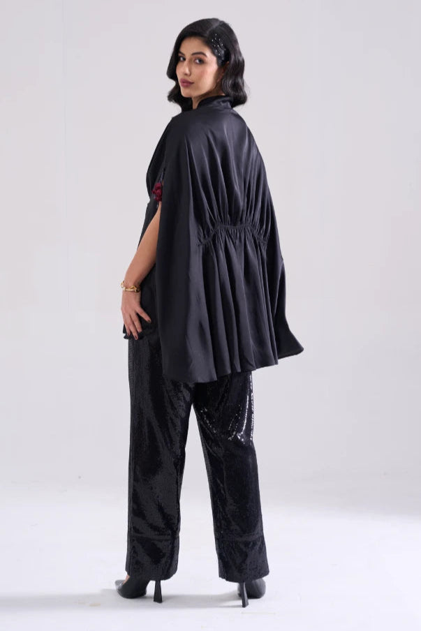 CAPELLA sequined cape