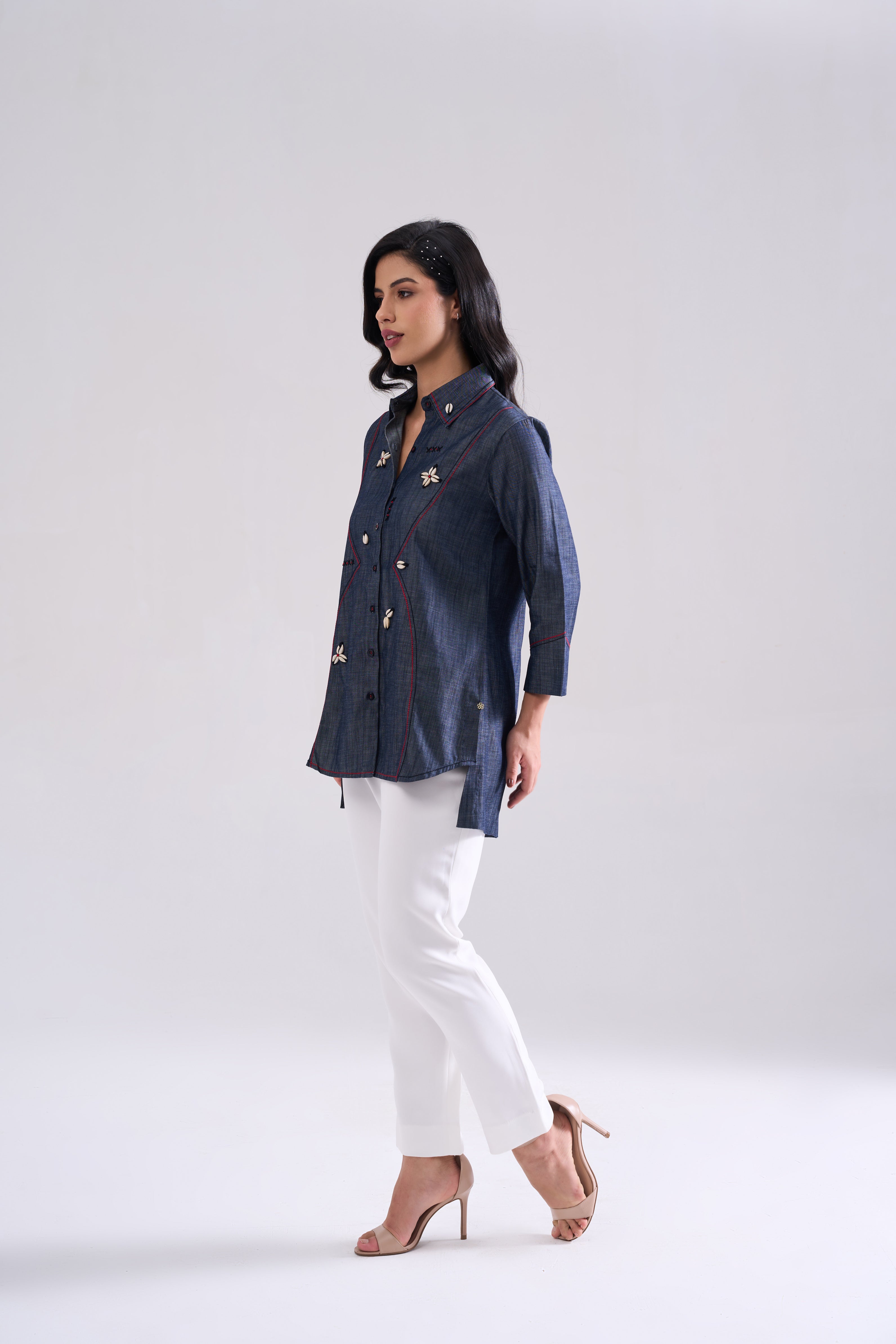 SHELL EMBROIDERED SHIRT