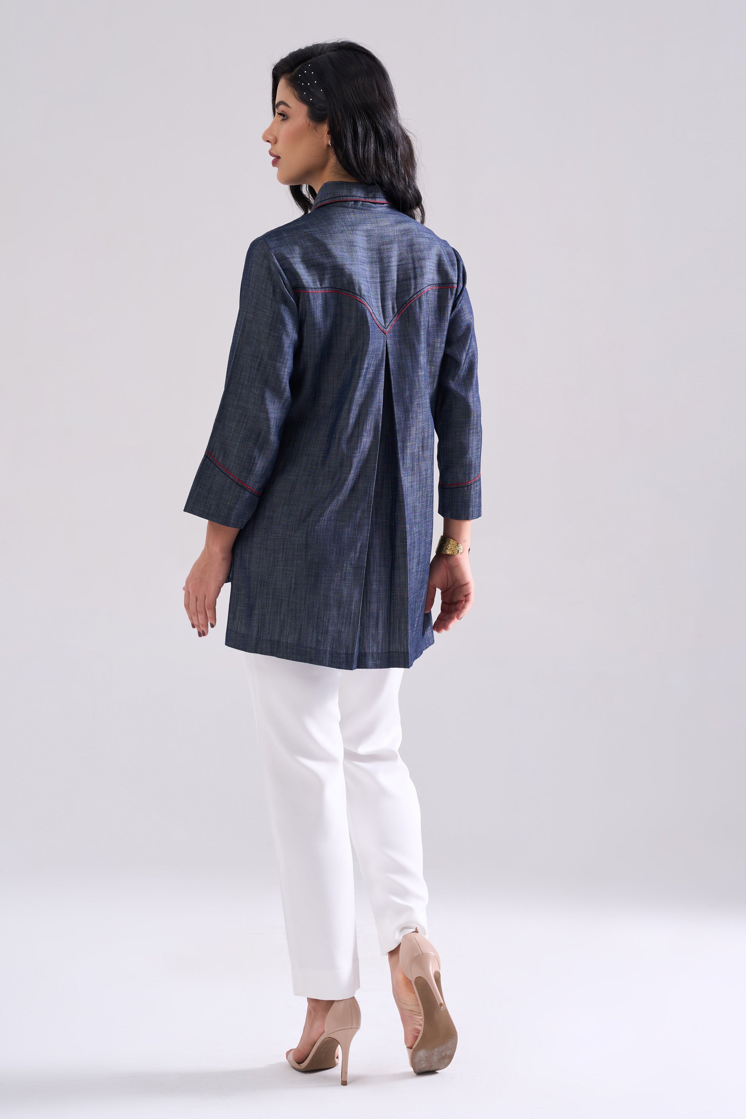 SHELL EMBROIDERED SHIRT