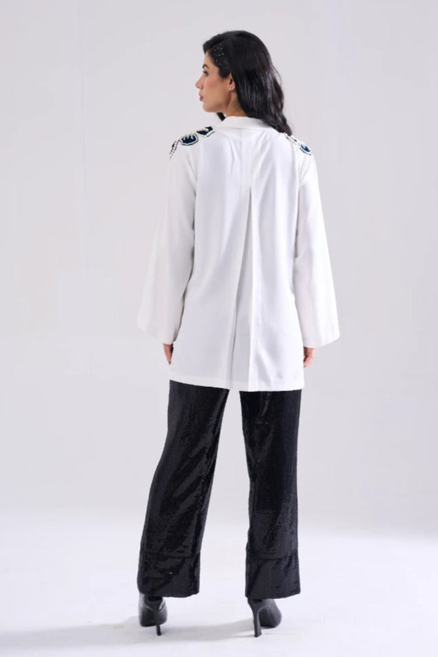 JEWEL PEARL HANDWORK SHIRT