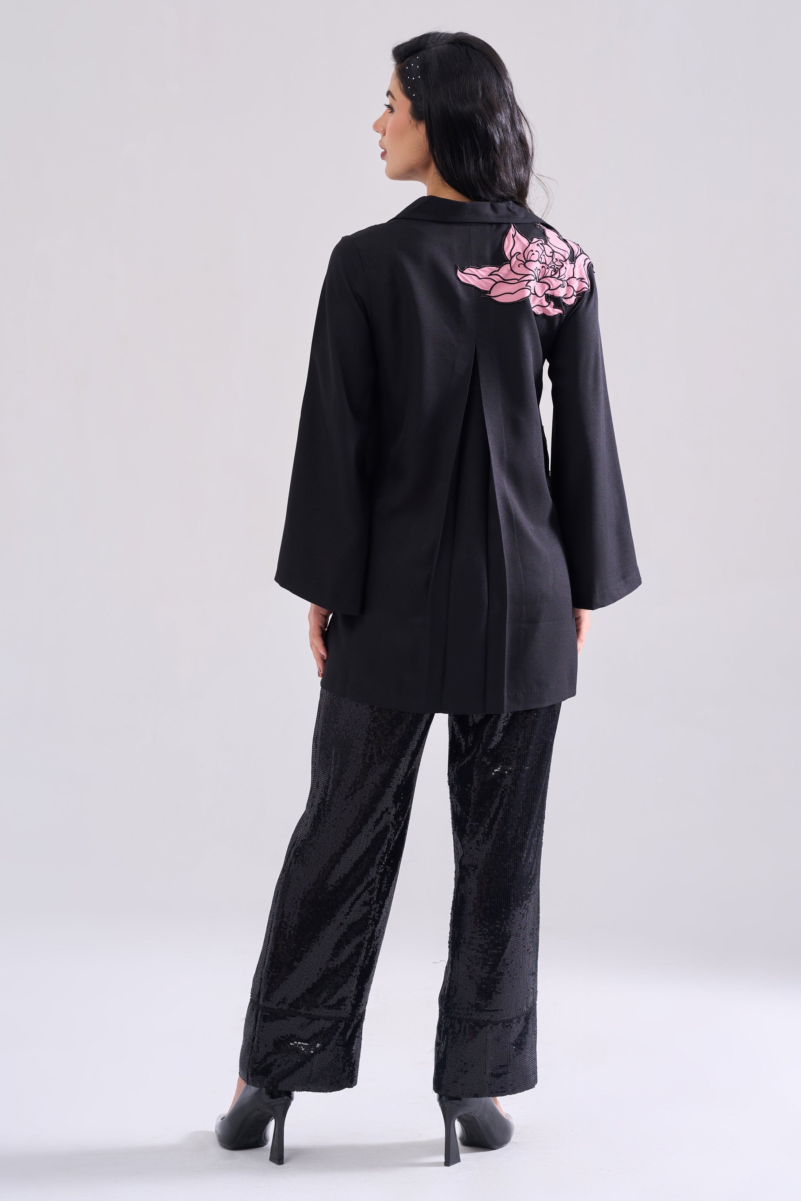 PEONY EMBROIDERED SHIRT