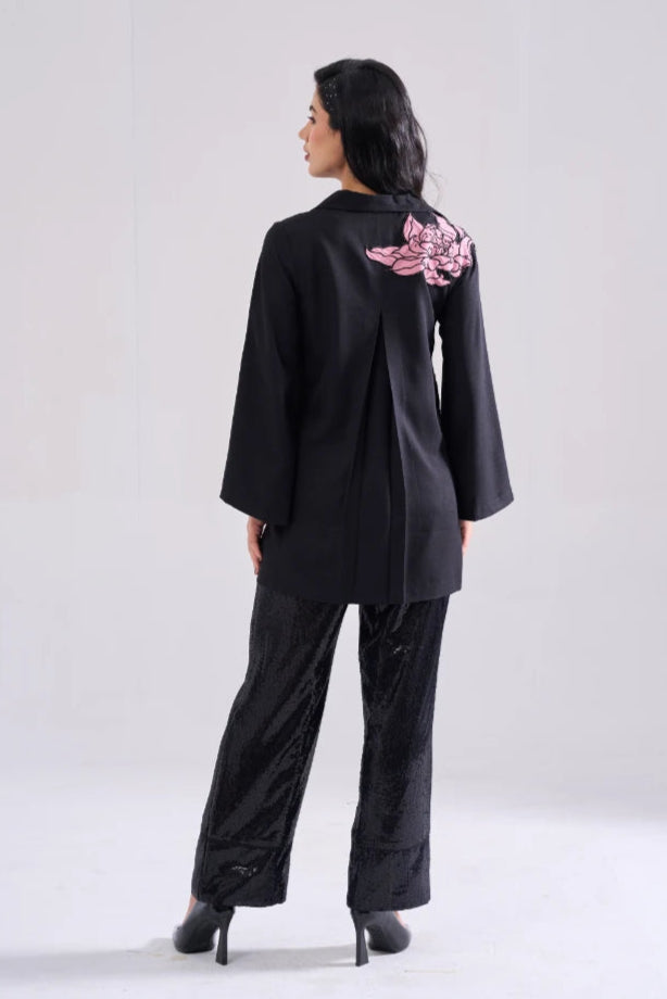 PEONY EMBROIDERED SHIRT