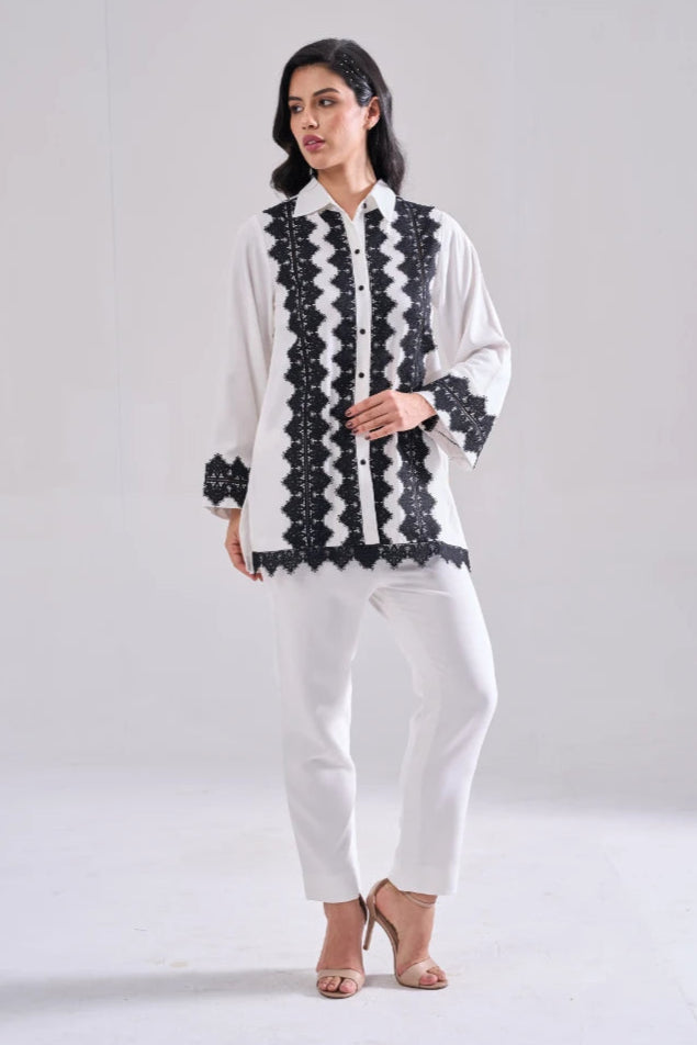 EVEN FORMAL LACE SHIRT