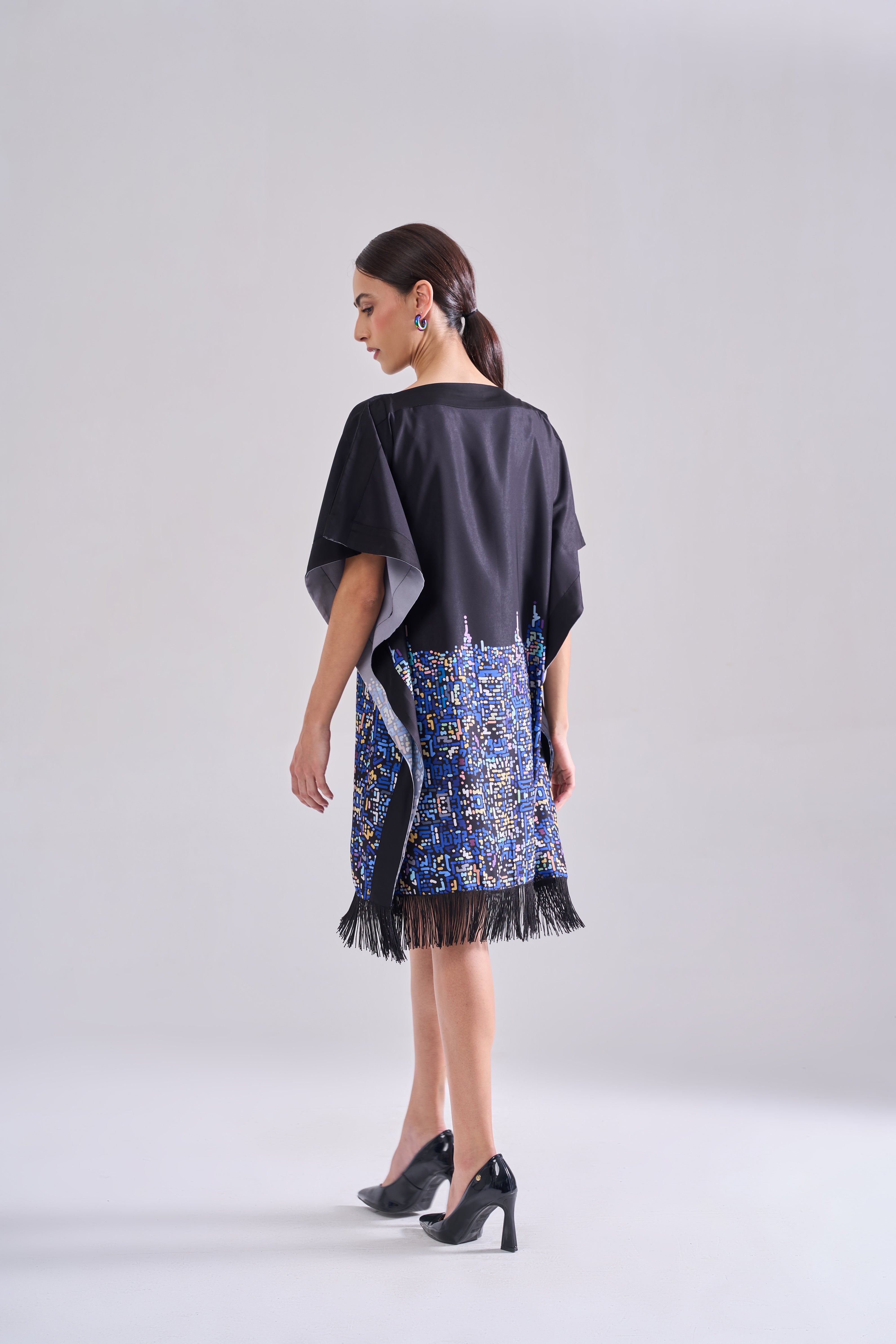 CITY LIGHTS FRINGE DRESS