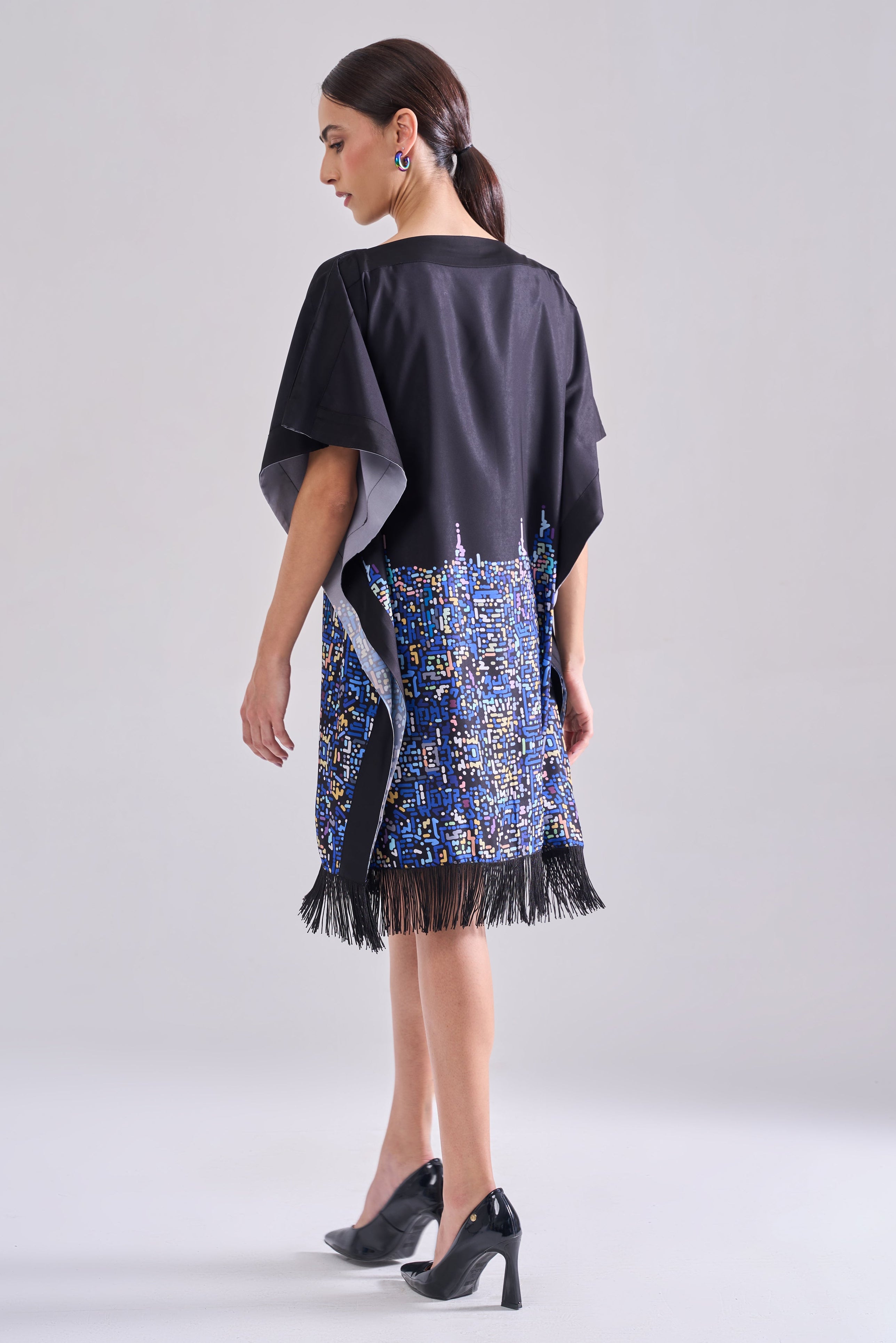 CITY LIGHTS FRINGE DRESS