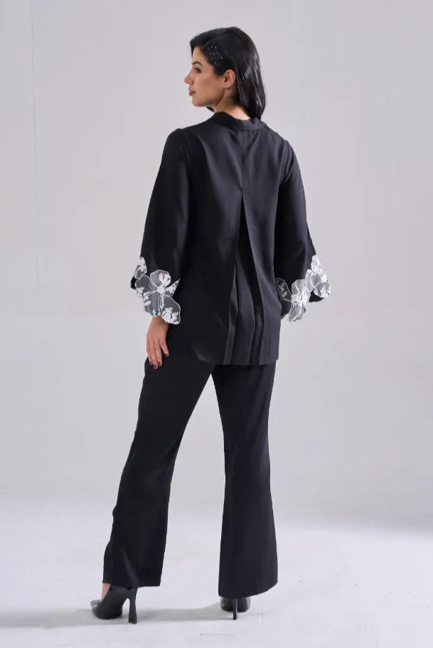 FLOWER sequined SHIRT