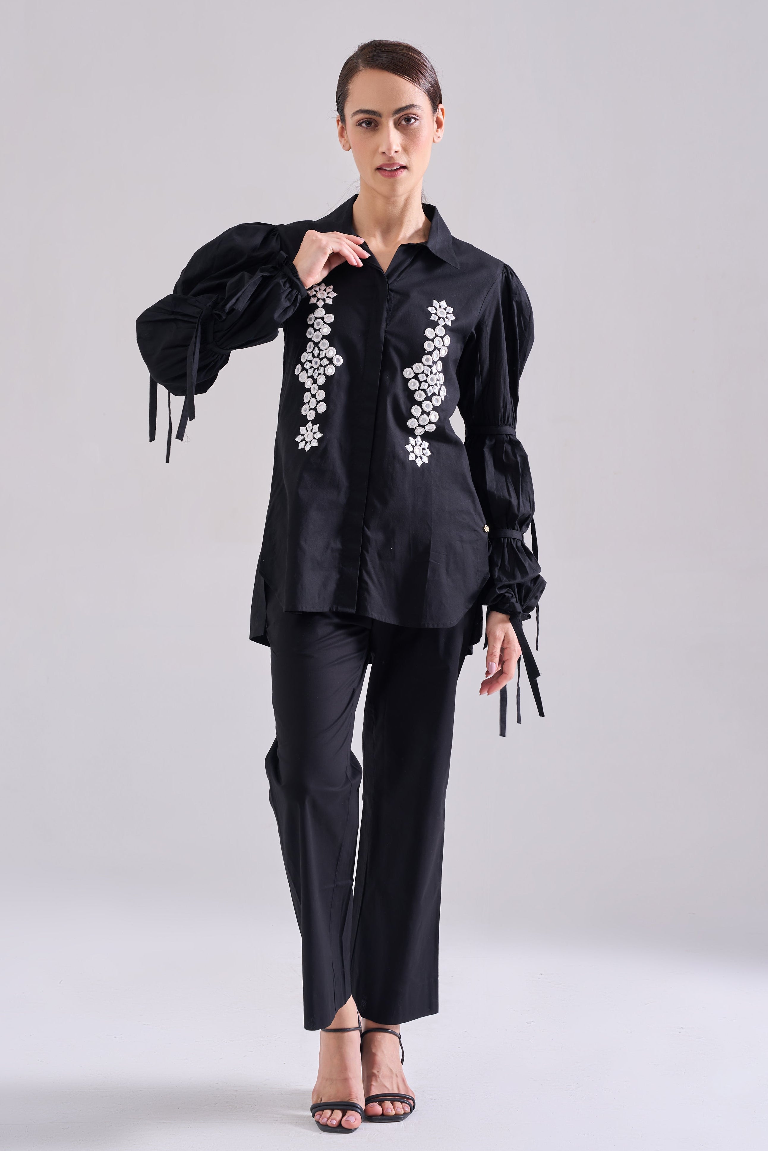 MIRROR EMBROIDERED SHIRT