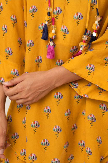 Tassle Blossom printed tunic set