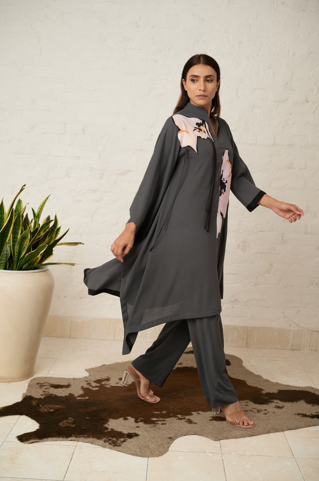 Floral kaftan tunic set