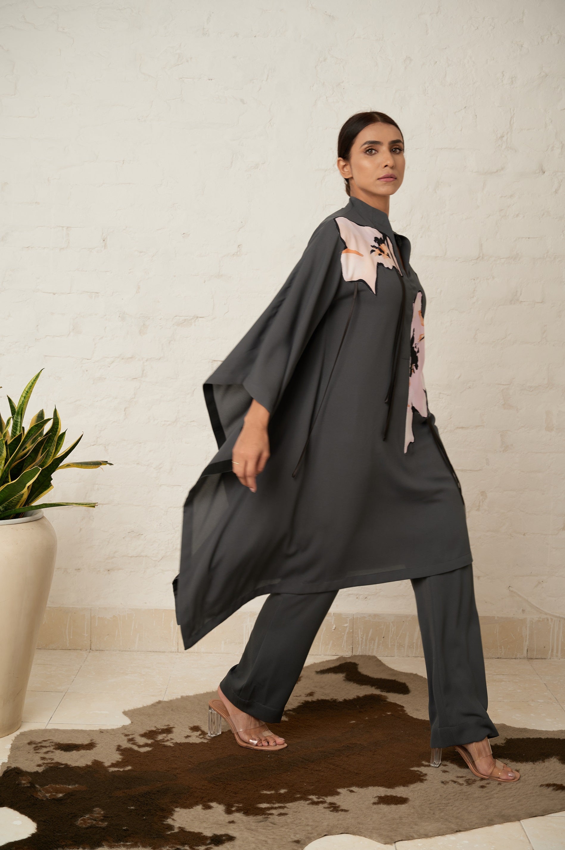 Floral kaftan tunic set