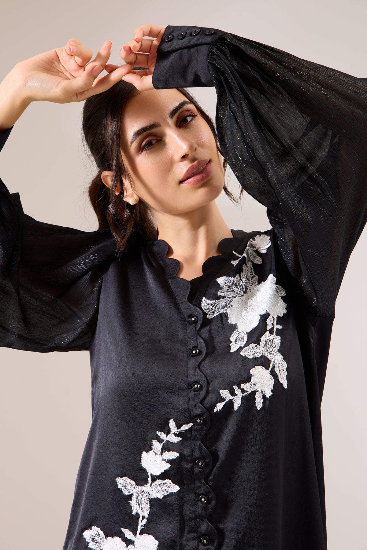 Schiffli tops for women India — Haus of Handmade