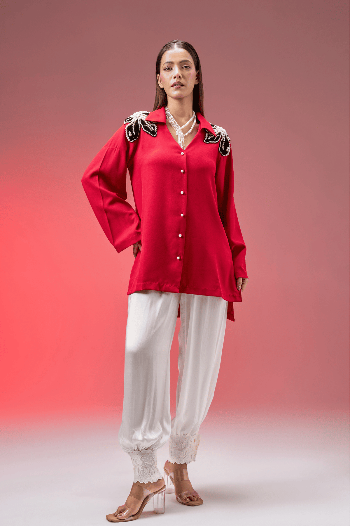 RED JEWEL SHIRT