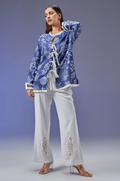 FRONT TIE BLUE JACKET