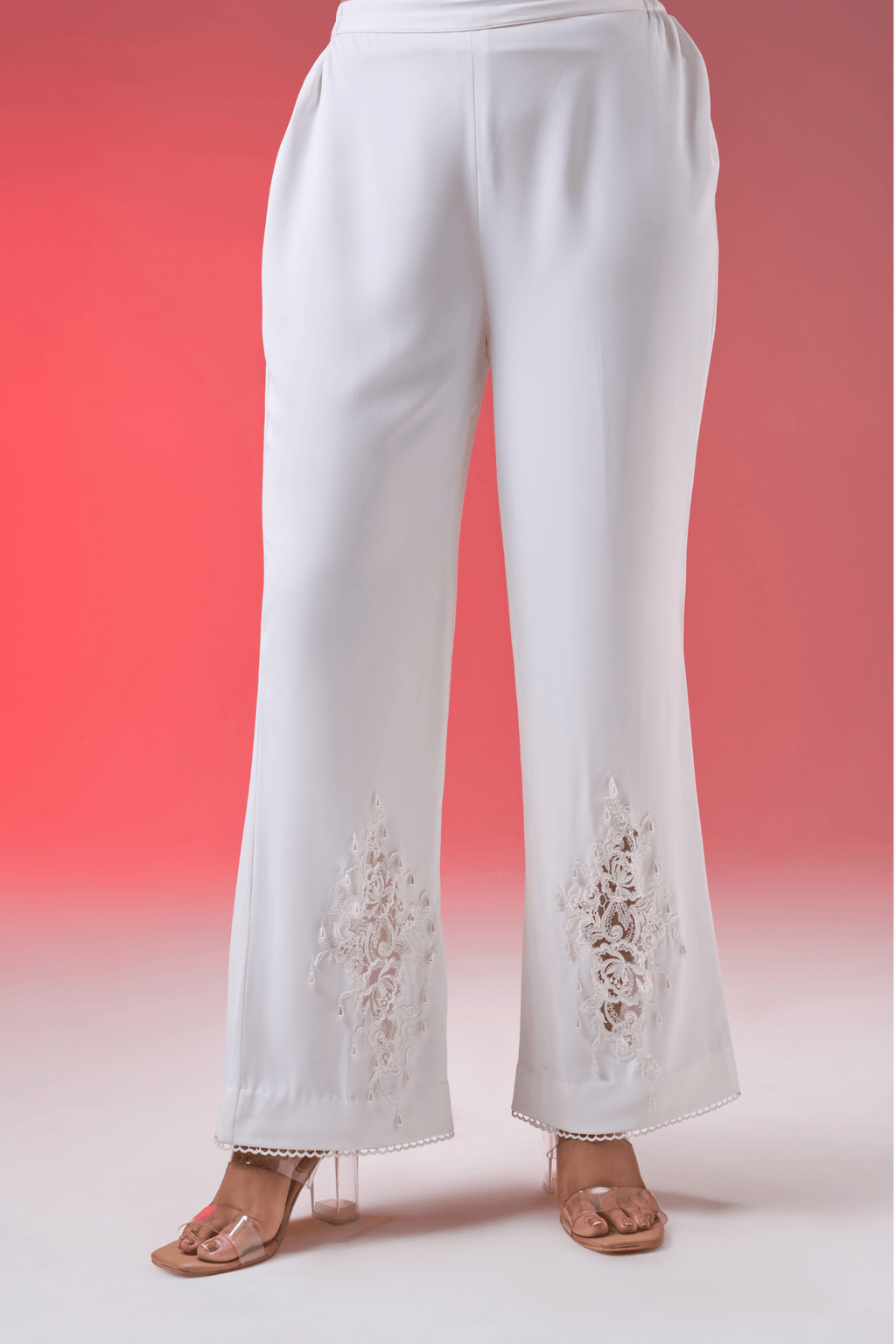 HEM LACE FORMAL PANTS